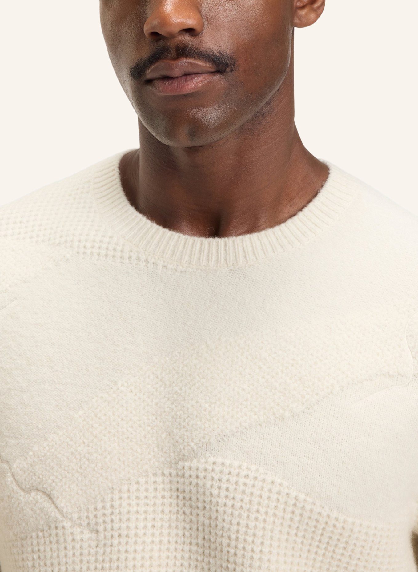 BOSS Pullover H-HIDOLE Relaxed Fit: WEISS