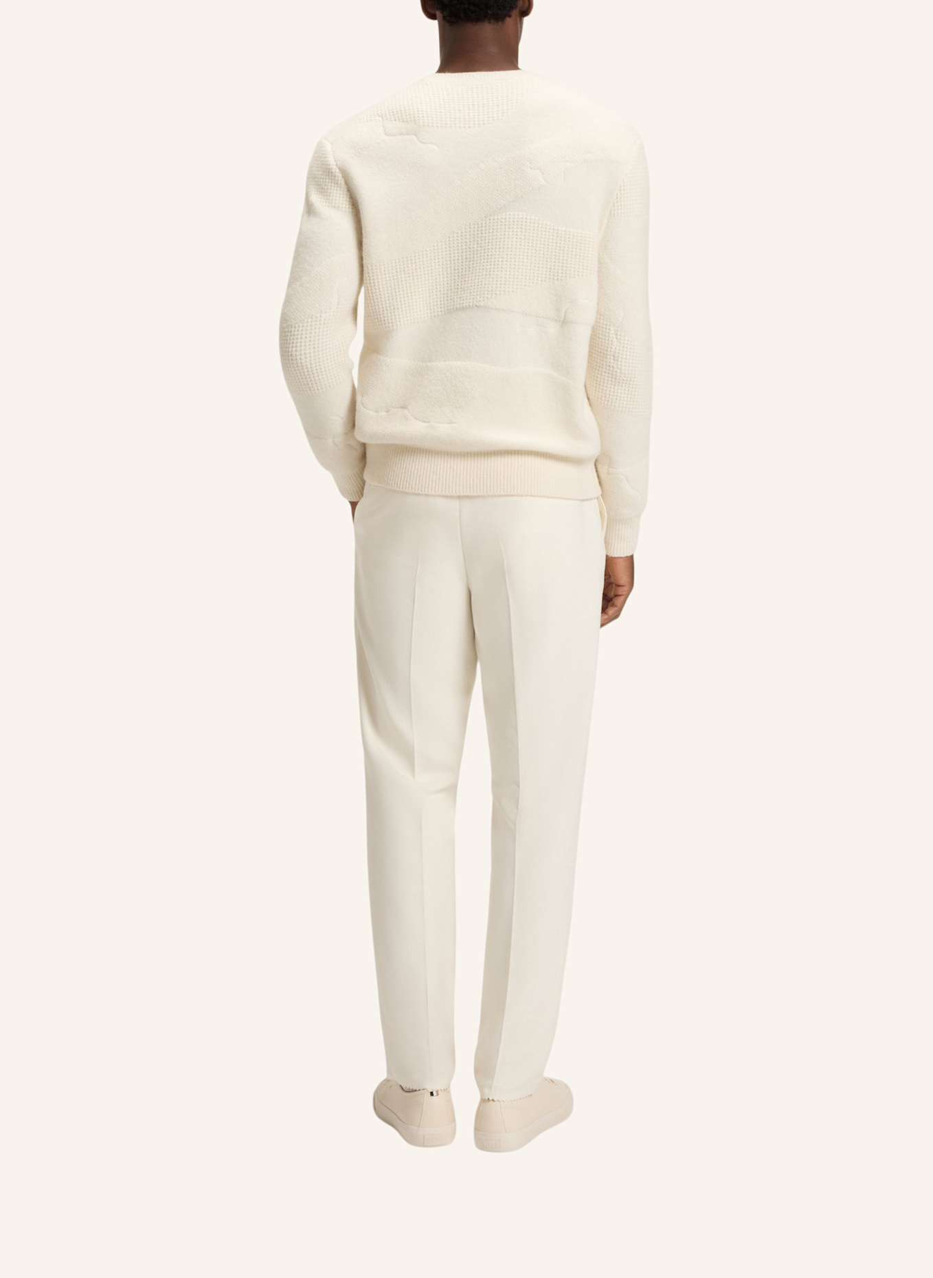 BOSS Pullover H-HIDOLE Relaxed Fit: WEISS