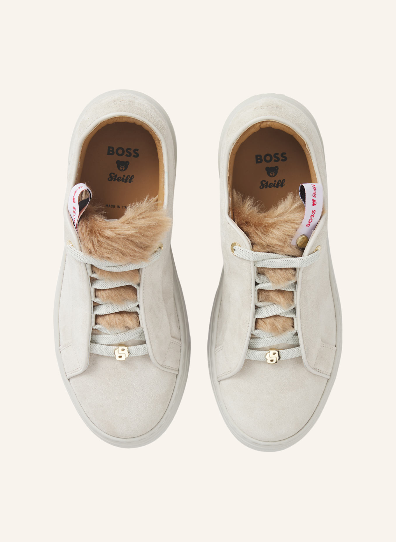 BOSS Turnschuh GABRY_TENN_SDUFRW: WEISS