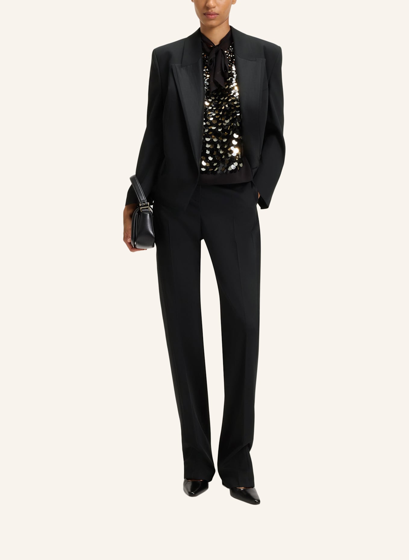 BOSS Business Hose TANJANA Regular Fit: SCHWARZ