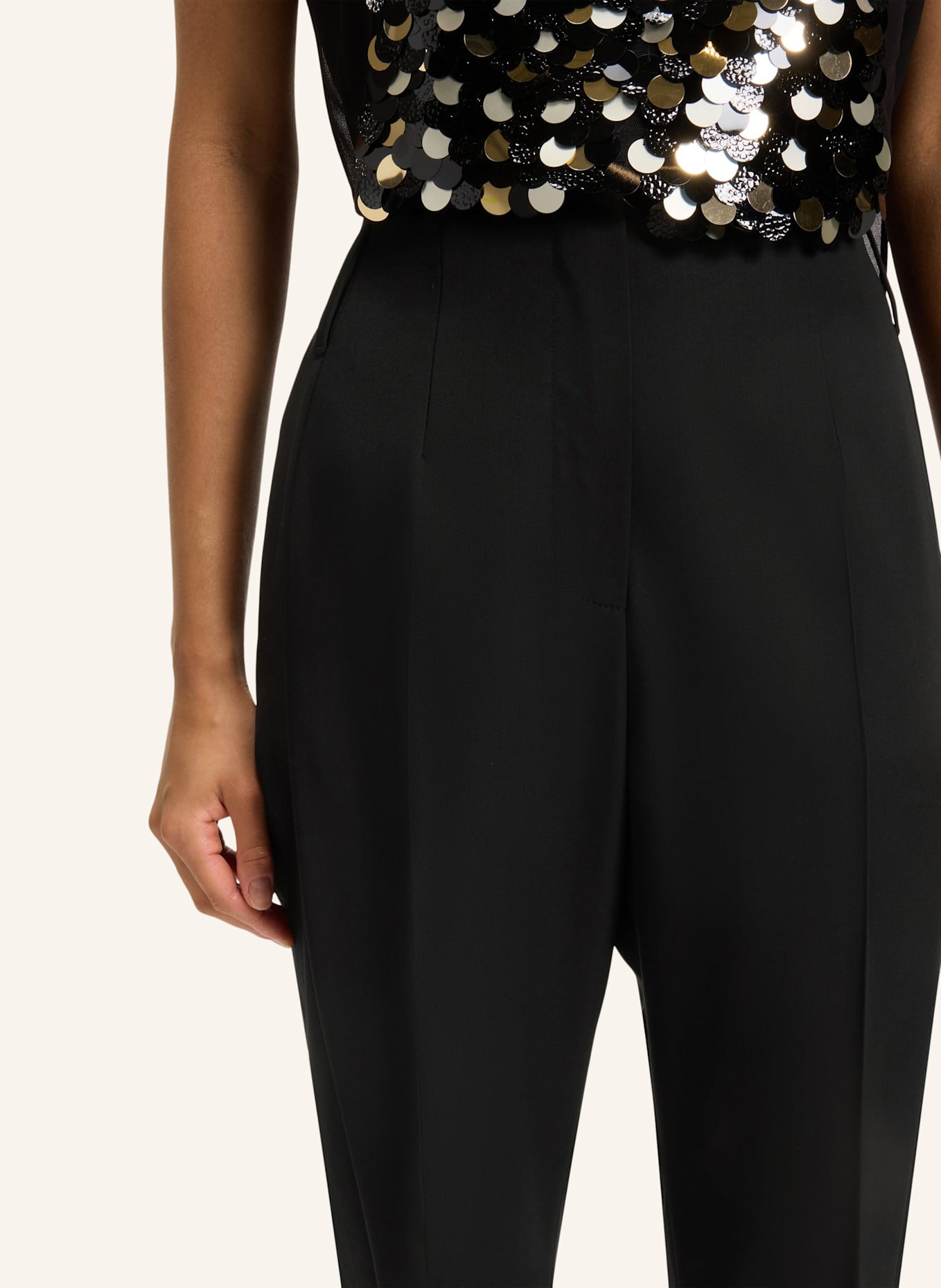 BOSS Business Hose TANJANA Regular Fit: SCHWARZ