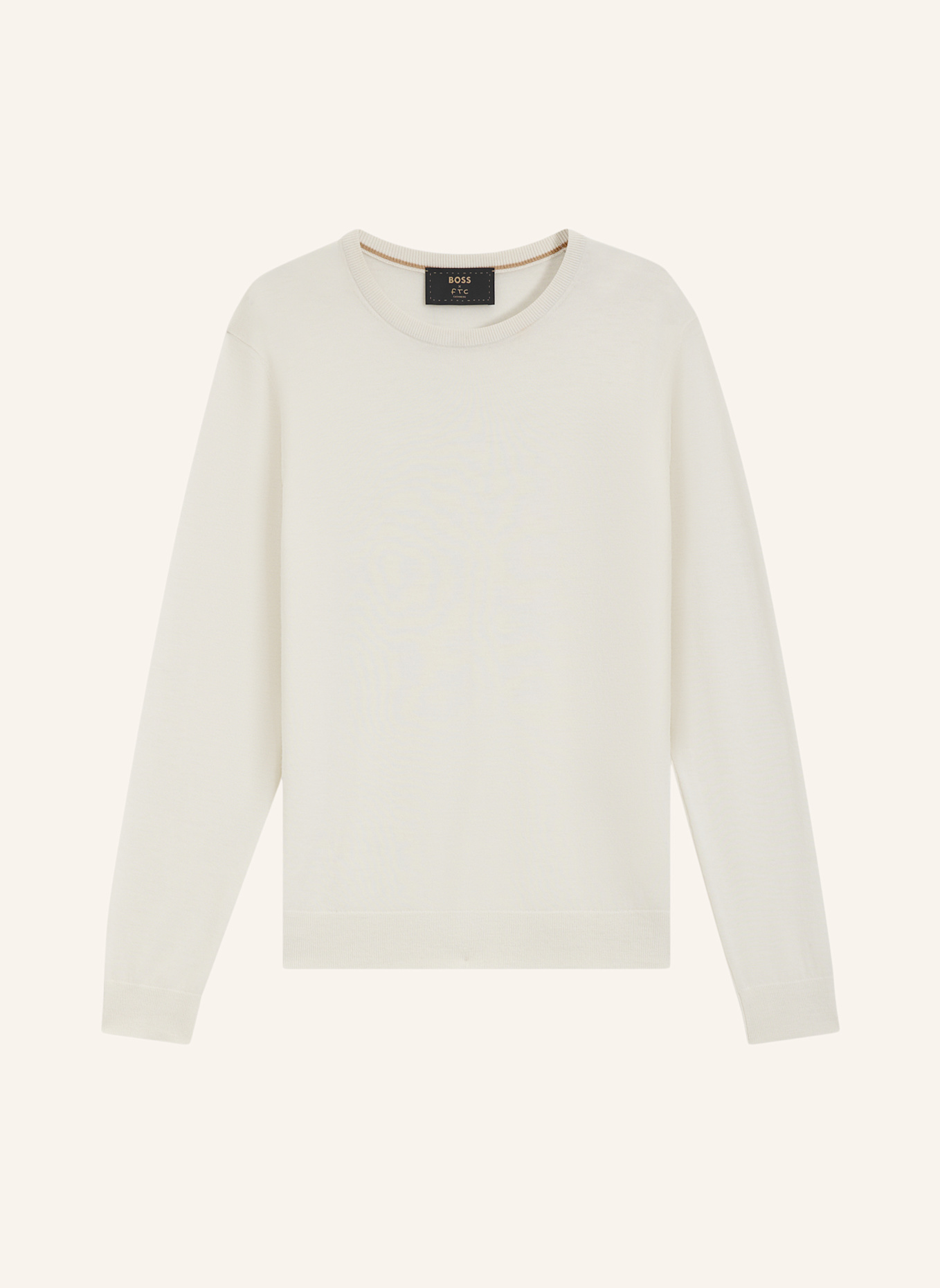 BOSS Pullover L-BORELLO Regular Fit: WEISS