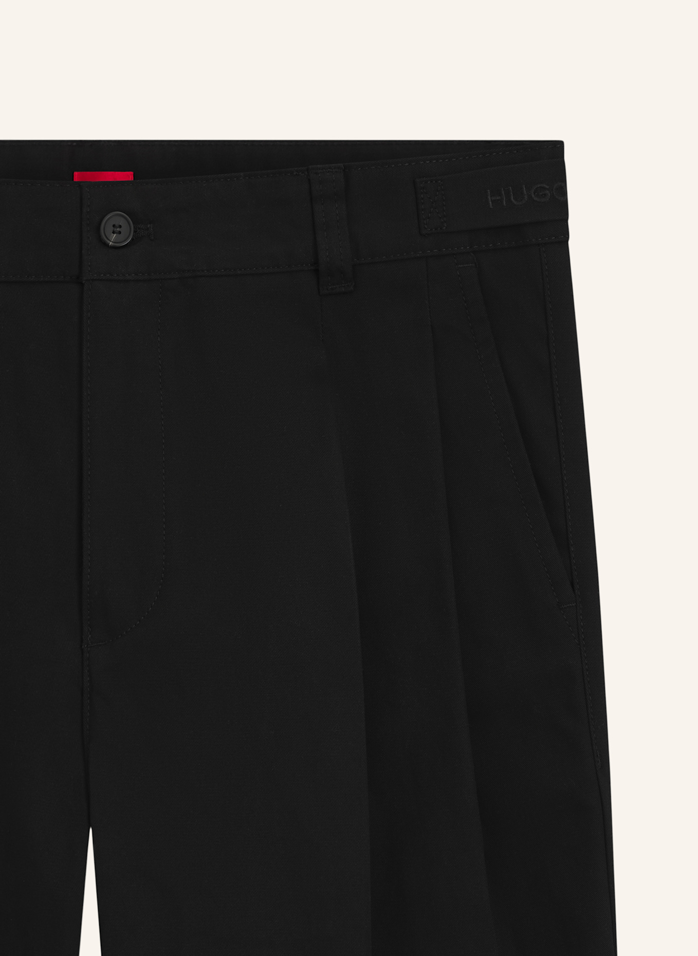 HUGO Casual Hose ZENAR253 Regular Fit: SCHWARZ