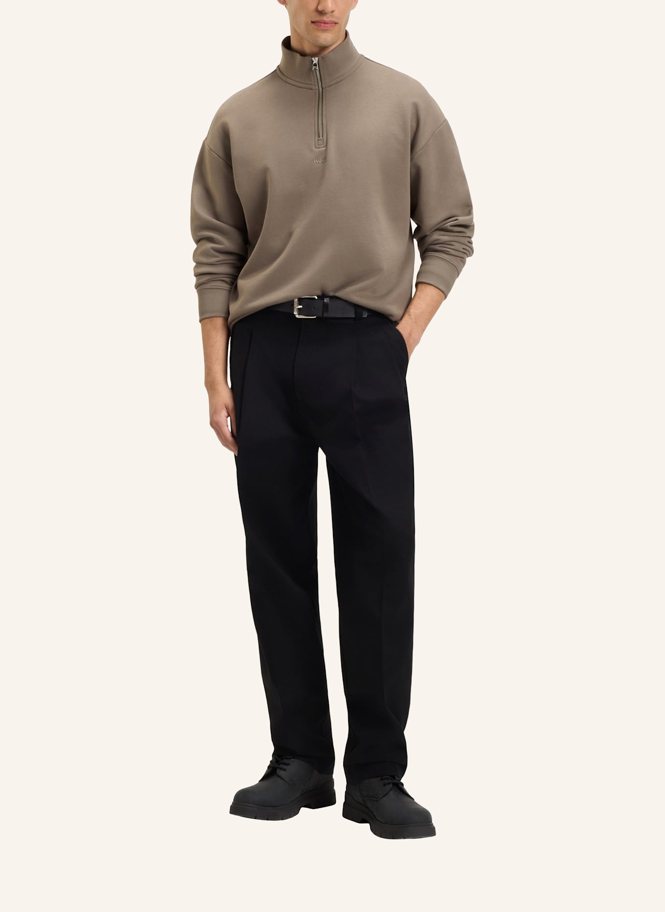 HUGO Casual Hose ZENAR253 Regular Fit: SCHWARZ