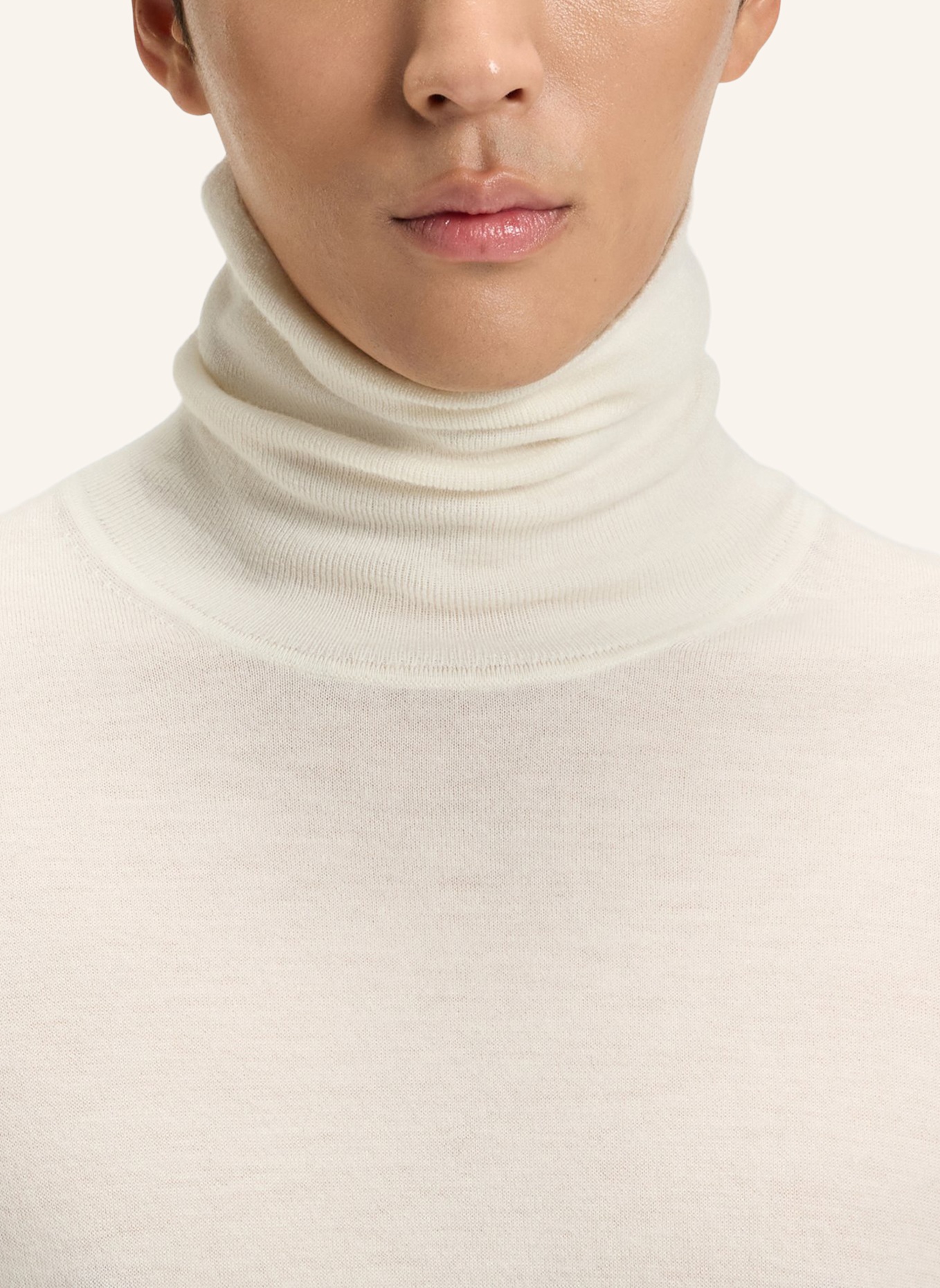 BOSS Pullover L-BERNARDO Regular Fit: WEISS