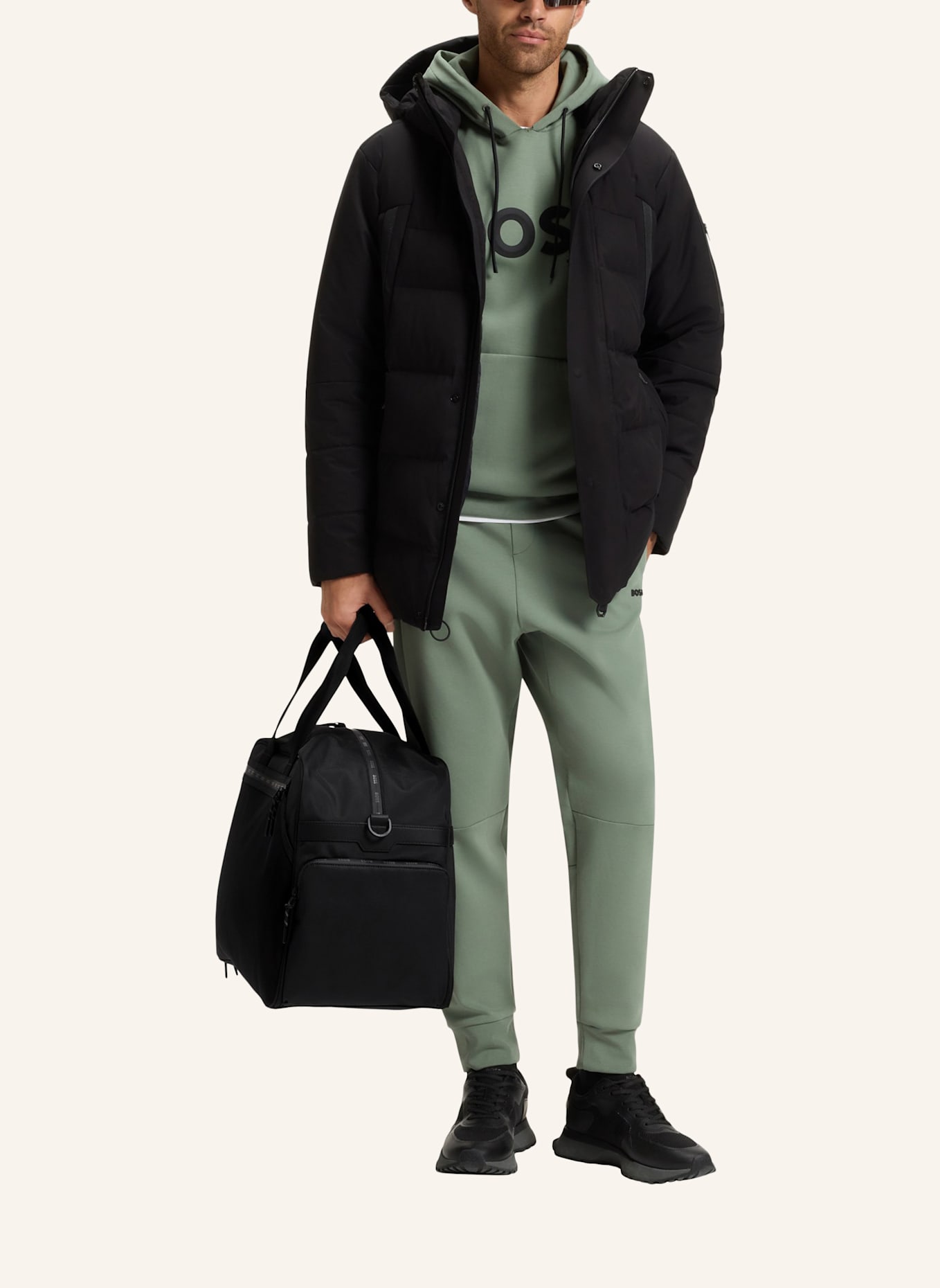 BOSS Reisetasche ONSET_HOLDALL: SCHWARZ