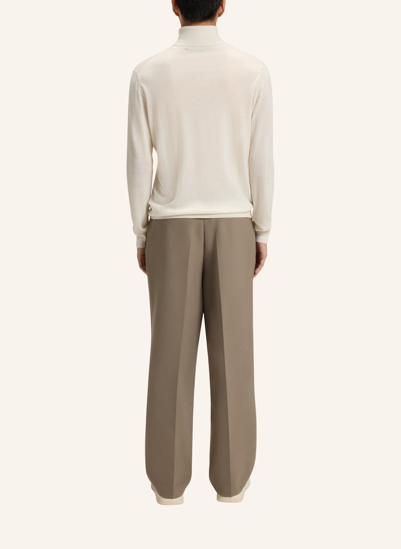 BOSS Pullover L-BERNARDO Regular Fit: WEISS