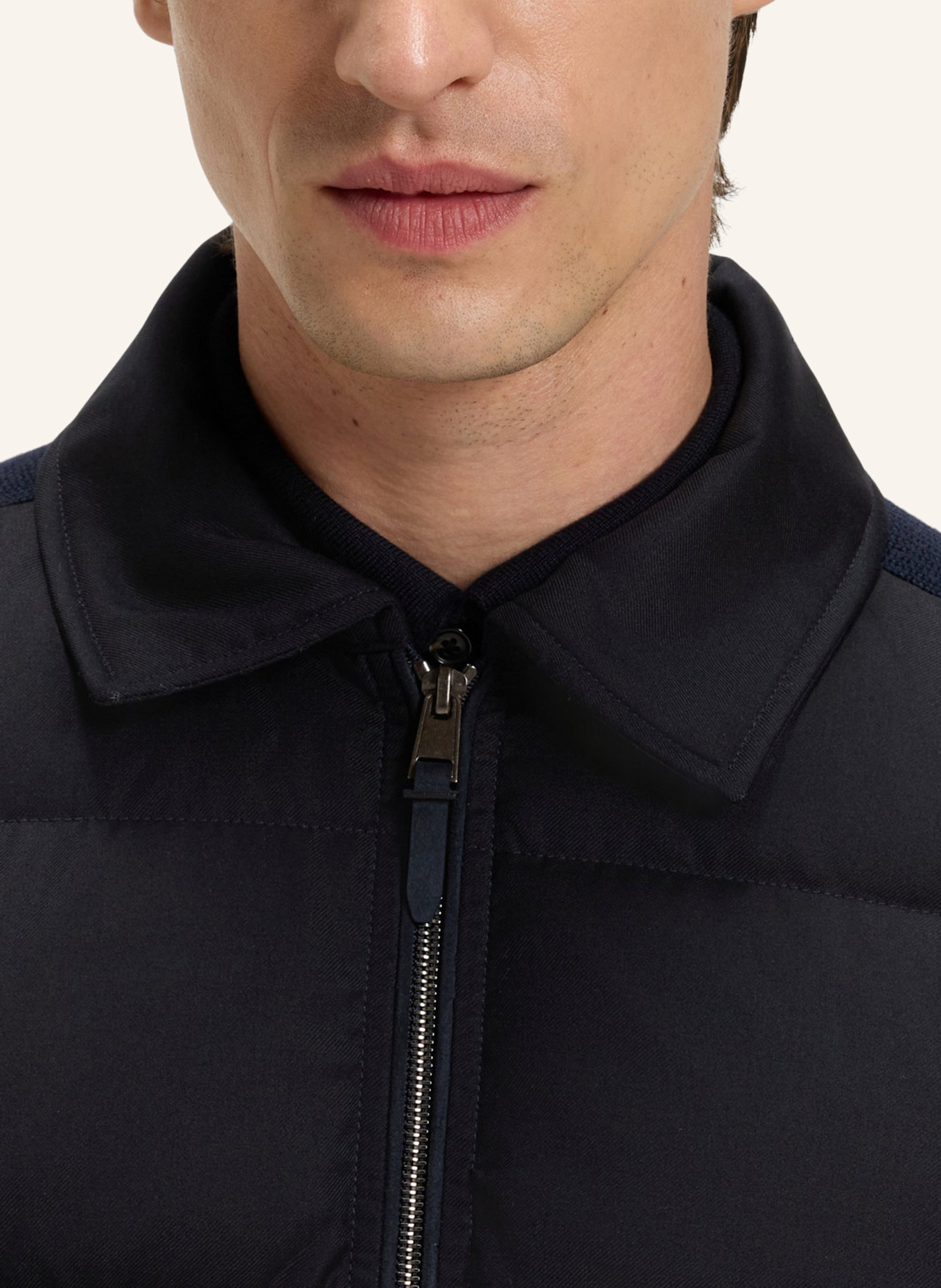 BOSS Casual Jacke L-DECORO Regular Fit: DUNKELBLAU