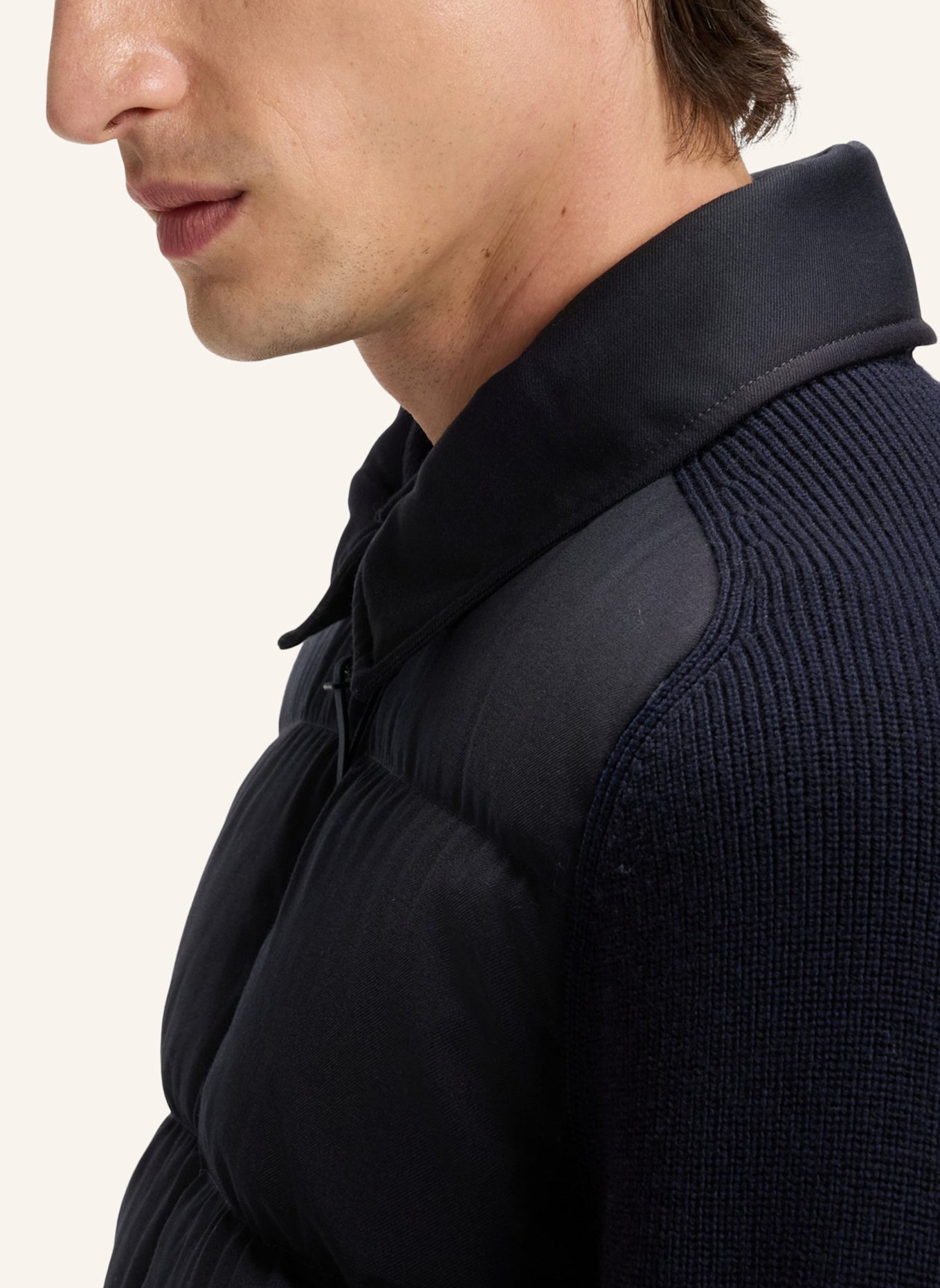 BOSS Casual Jacke L-DECORO Regular Fit: DUNKELBLAU