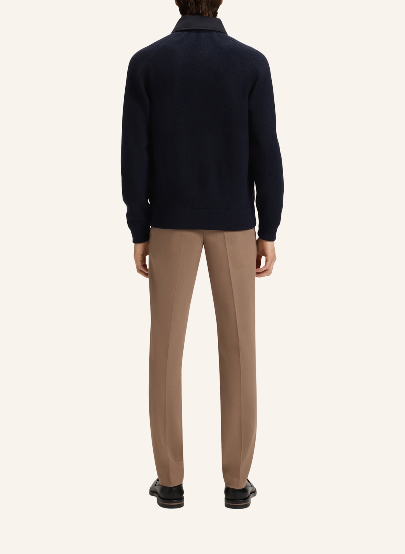 BOSS Casual Jacke L-DECORO Regular Fit: DUNKELBLAU