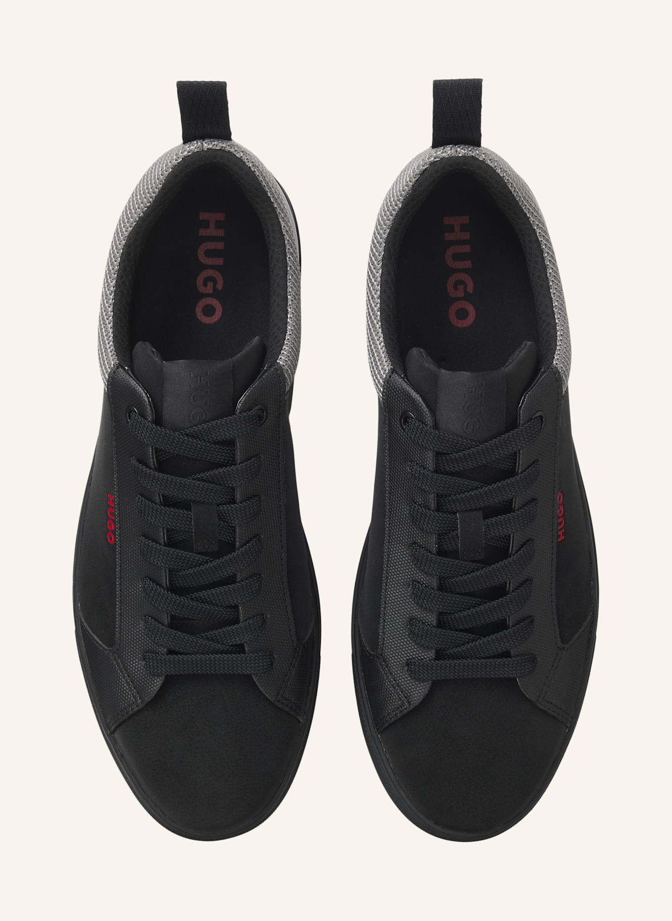 HUGO Sneaker MORRIE_TENN_NKPU: SCHWARZ