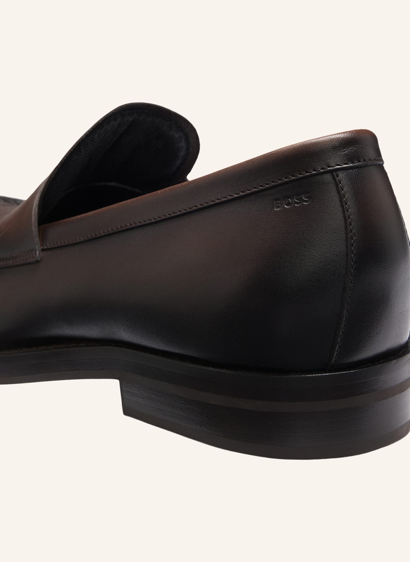 BOSS Casual Slipper DRESSLETIC_LOAF_BUSH: DUNKELBRAUN