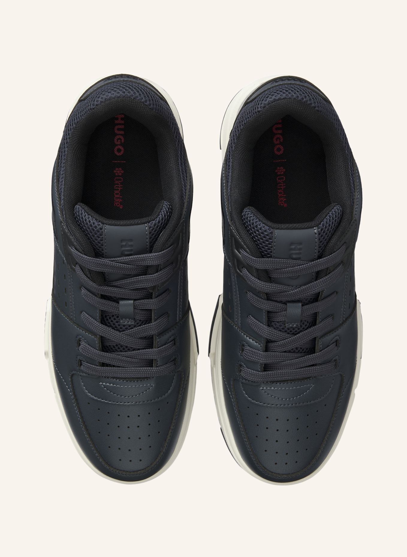 HUGO Sneaker YARROW_TENN_MEPU: DUNKELBLAU