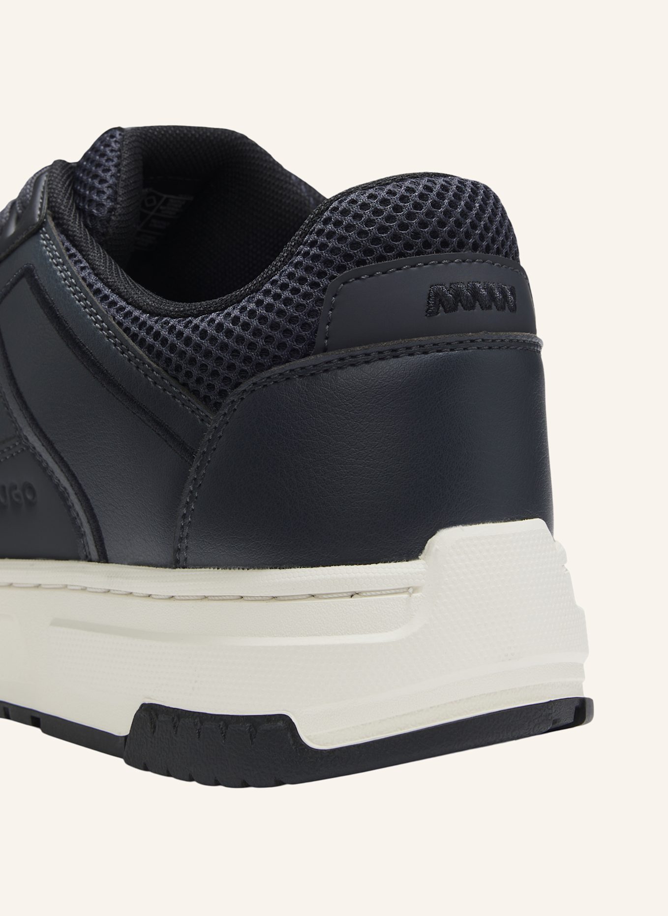 HUGO Sneaker YARROW_TENN_MEPU: DUNKELBLAU