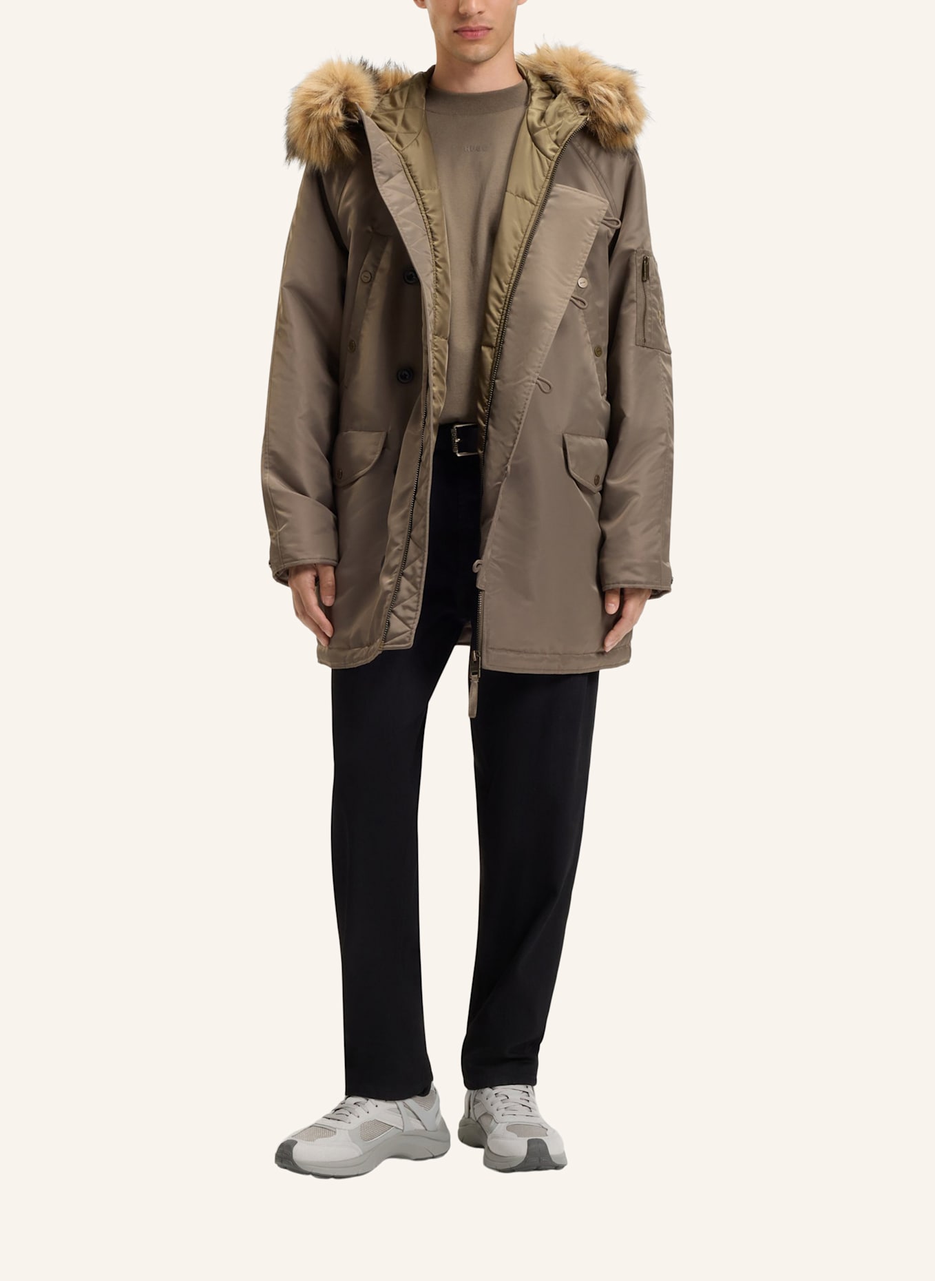 HUGO Sneaker GO2_DCMF: GRAU