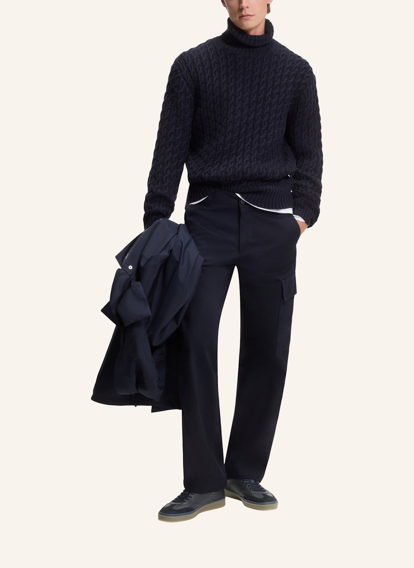 BOSS Sneaker ZAREK_TENN_SDDRGR_DB: DUNKELBLAU