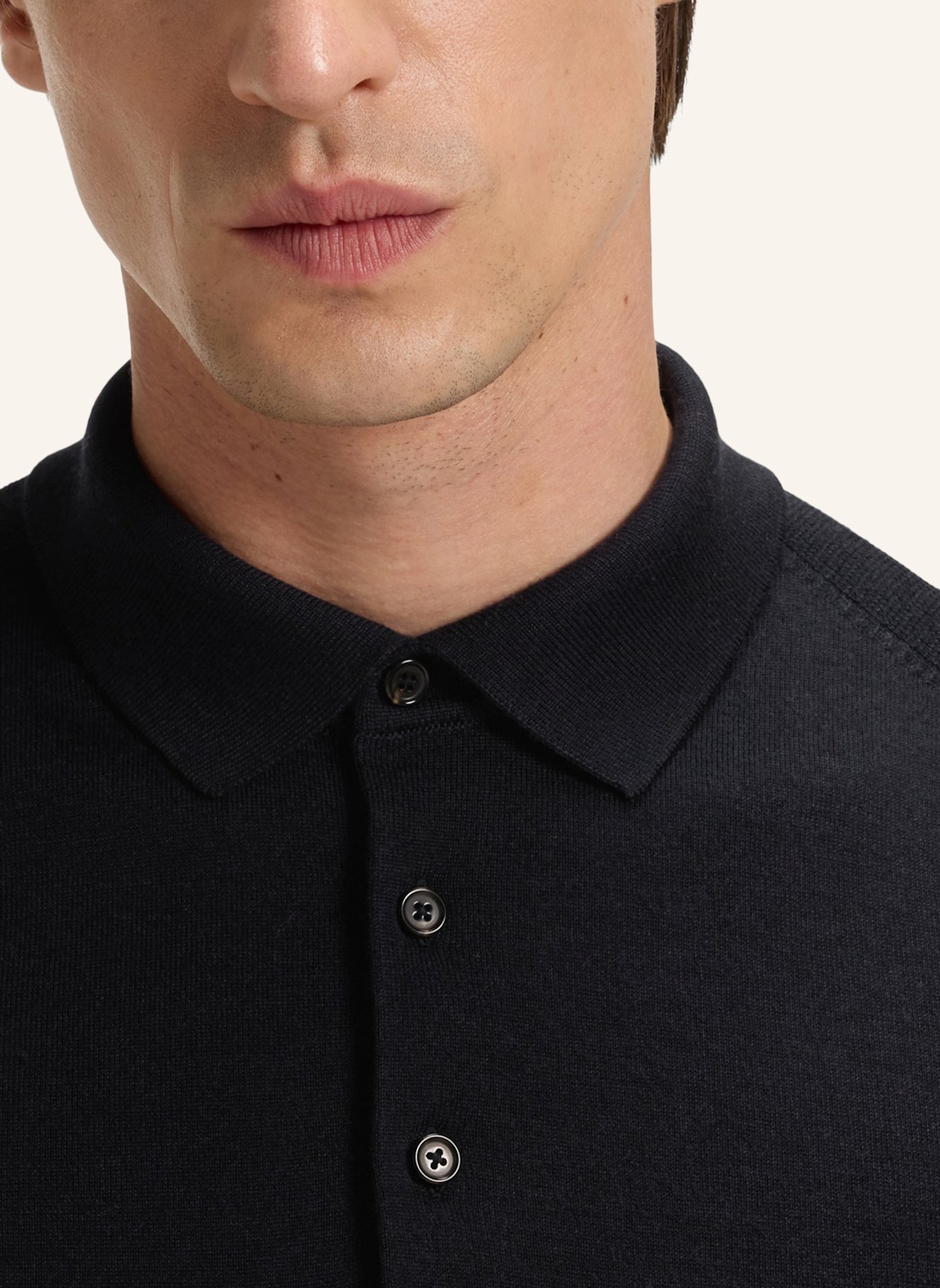 BOSS Pullover L-OVIO Regular Fit: DUNKELBLAU