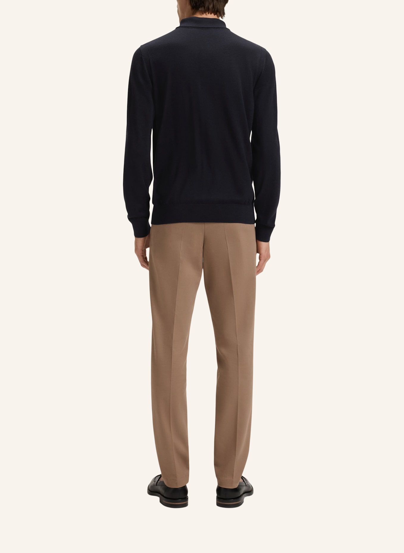 BOSS Pullover L-OVIO Regular Fit: DUNKELBLAU