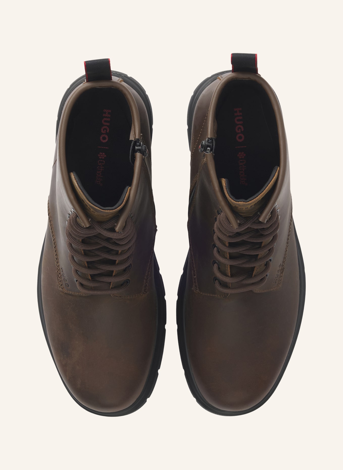 HUGO Schnürboots RYAN: BRAUN