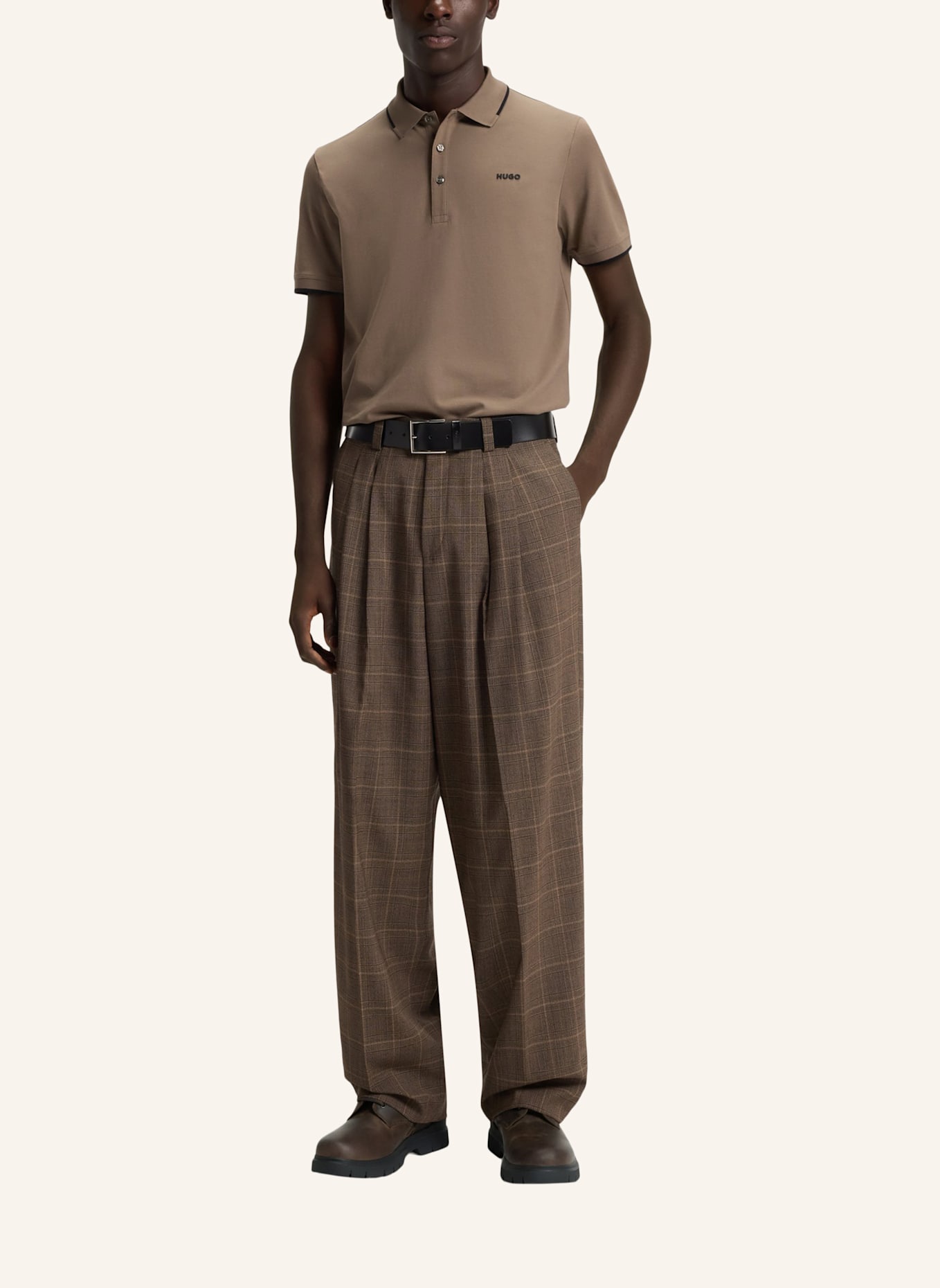 HUGO Schnürboots RYAN: BRAUN