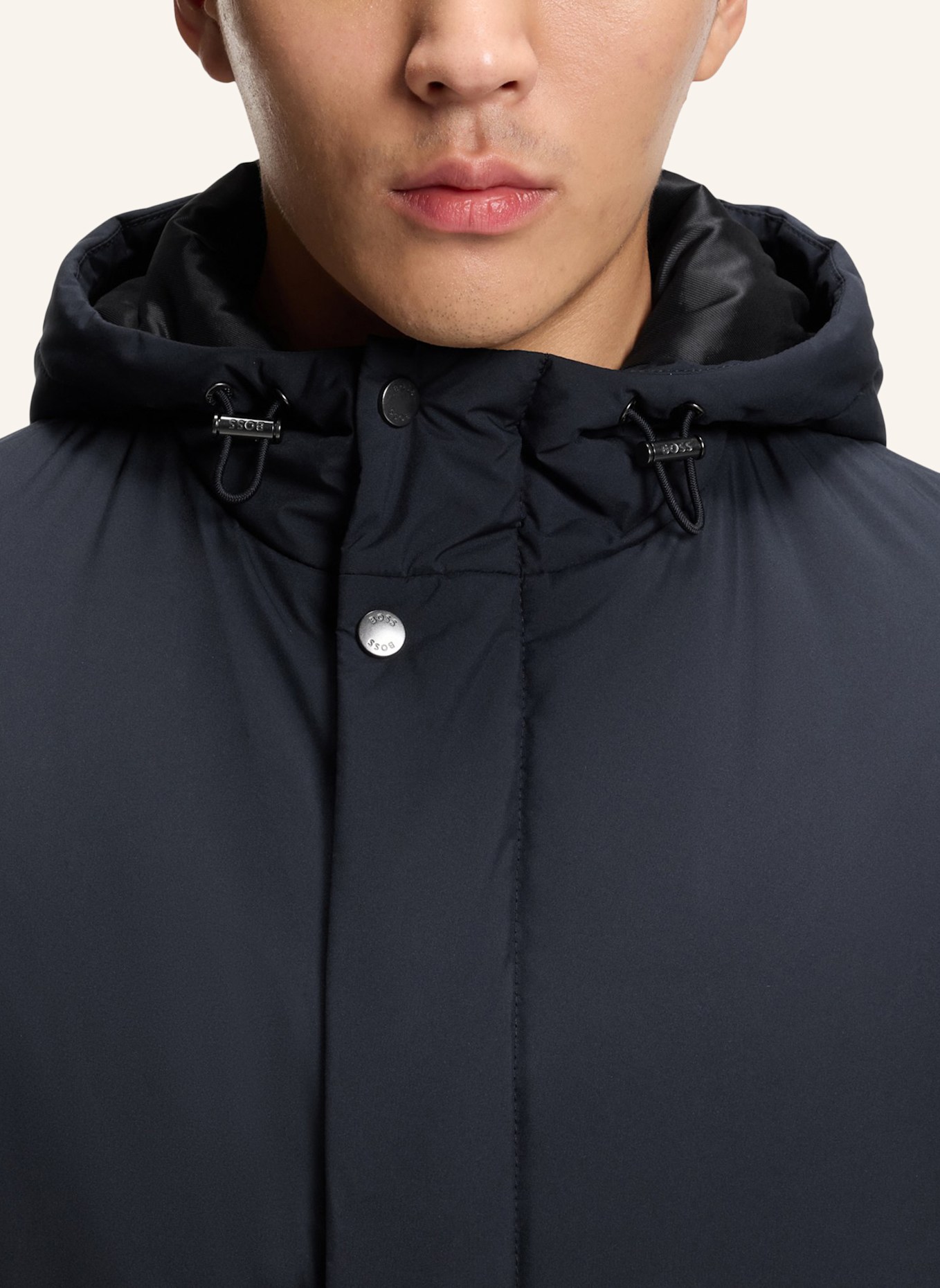 BOSS Klassischer Mantel P-JARED-HD-PAD-261F: DUNKELBLAU