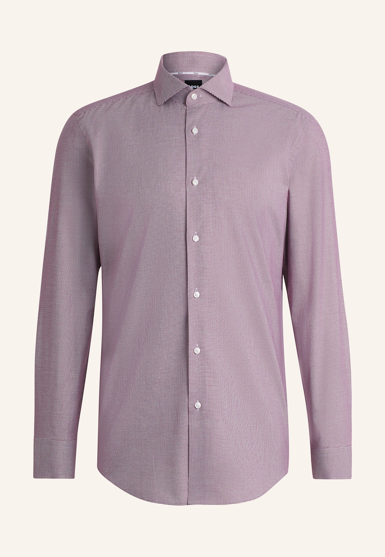 BOSS Hemd HANK SPREAD Slim Fit: DUNKELROT