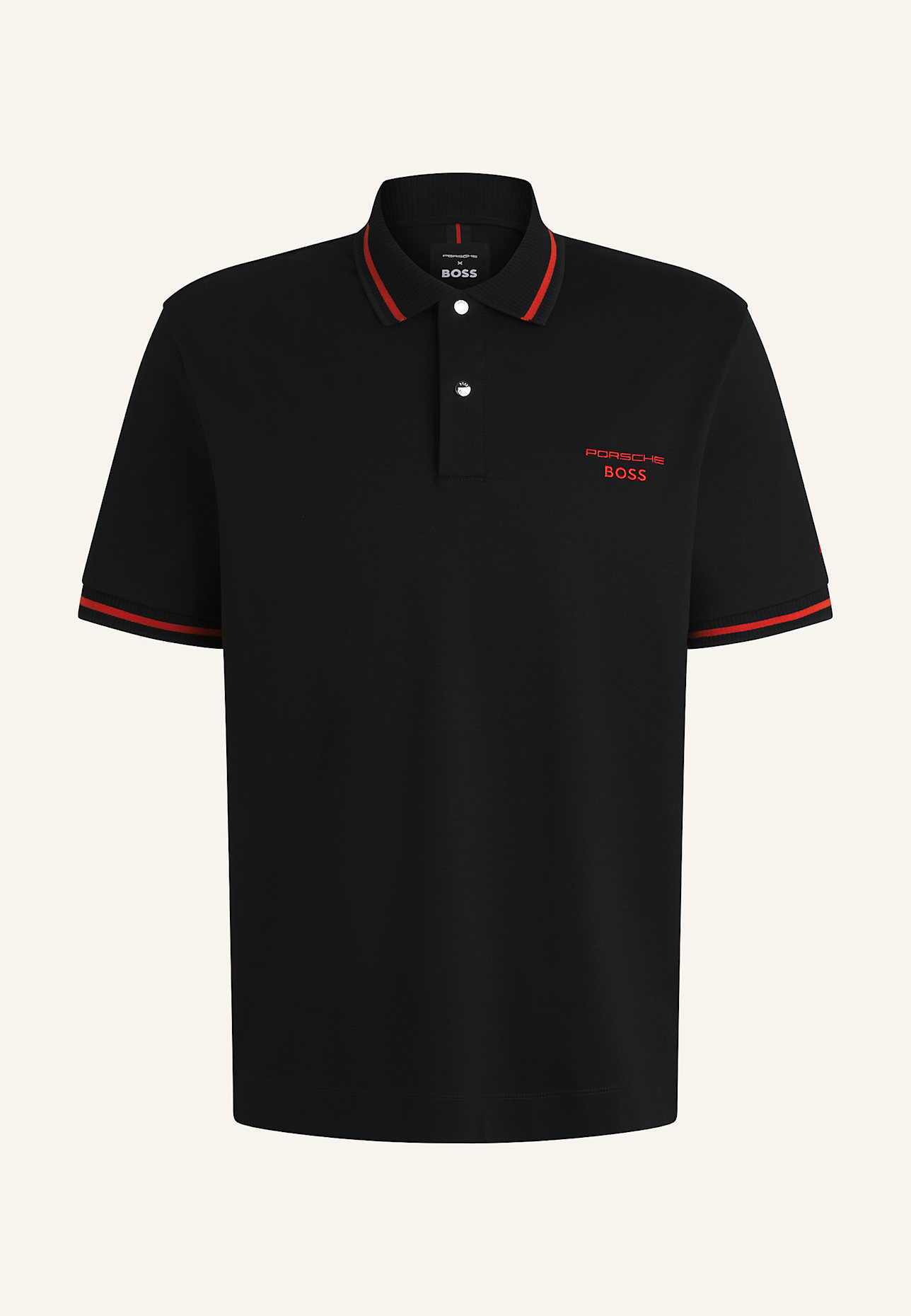 BOSS Poloshirt C-PARRIS 197_PS Regular Fit: SCHWARZ