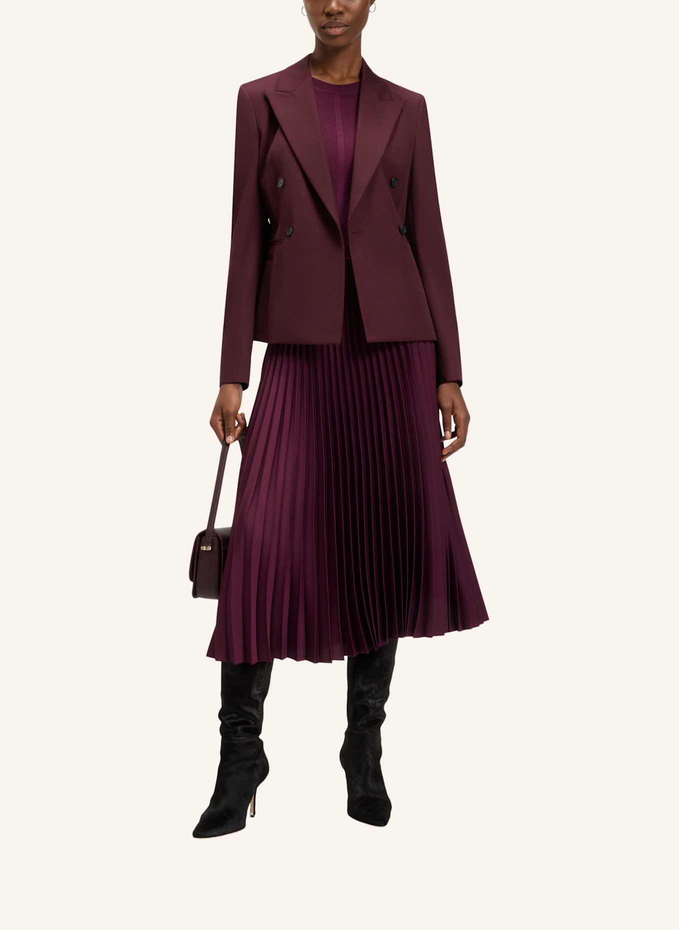 BOSS Blazer JIAMIA Slim Fit: DUNKELLILA