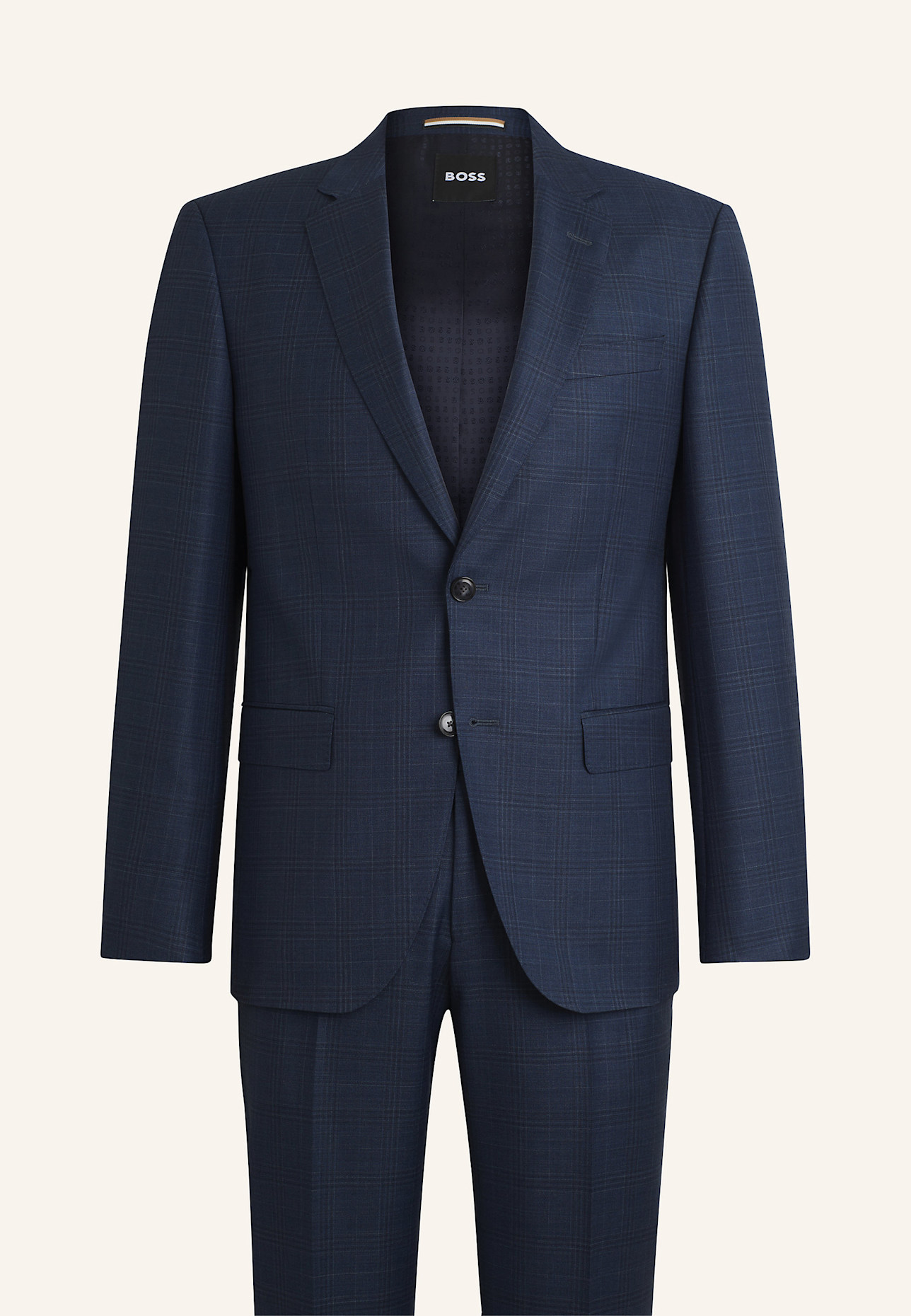 BOSS Business Anzug H-HUGE-2PCS-253 Slim Fit: DUNKELBLAU