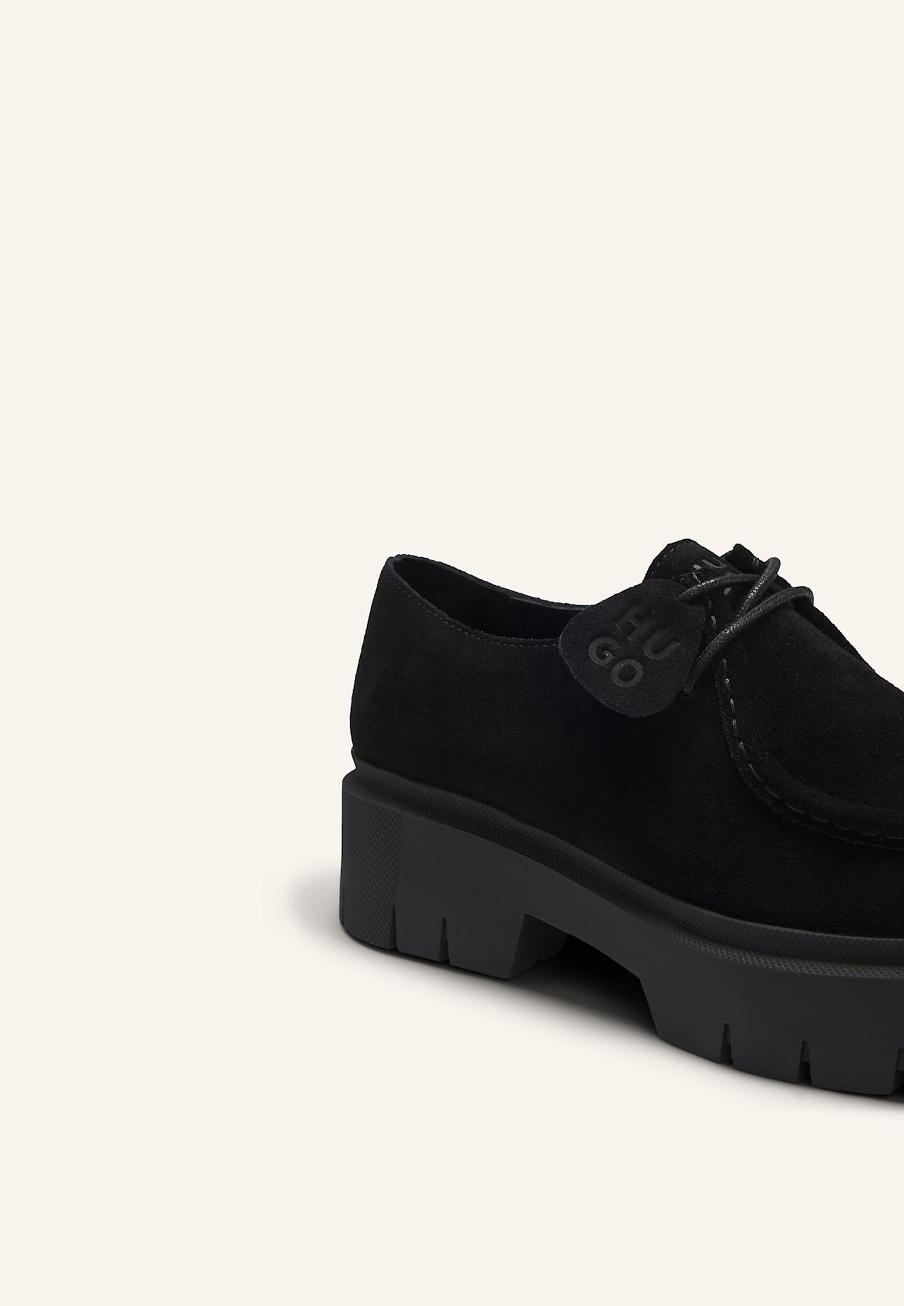 HUGO Plateau-Schnürer KRIS: SCHWARZ