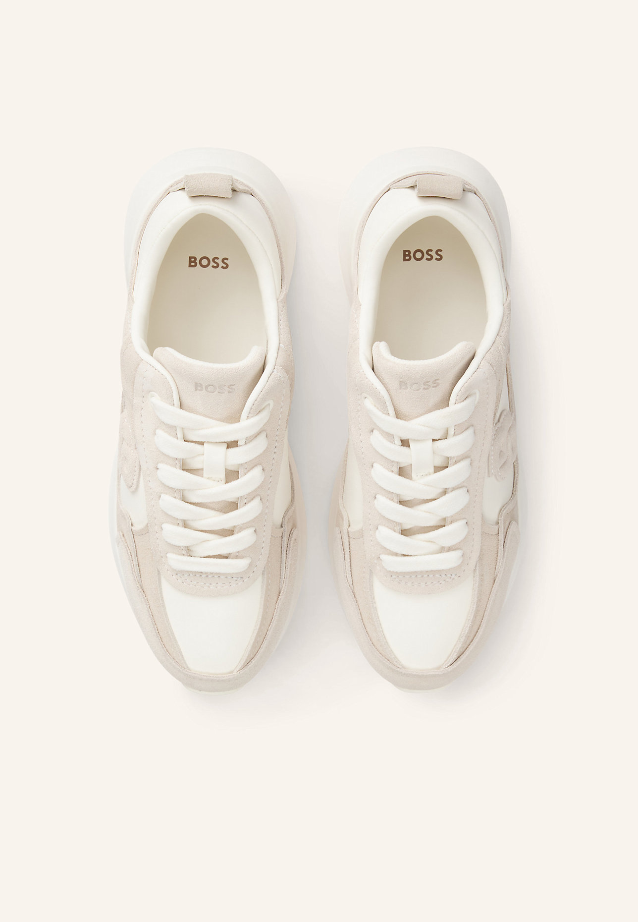 BOSS Turnschuh B ICON_RUNN_SDNAP: WEISS