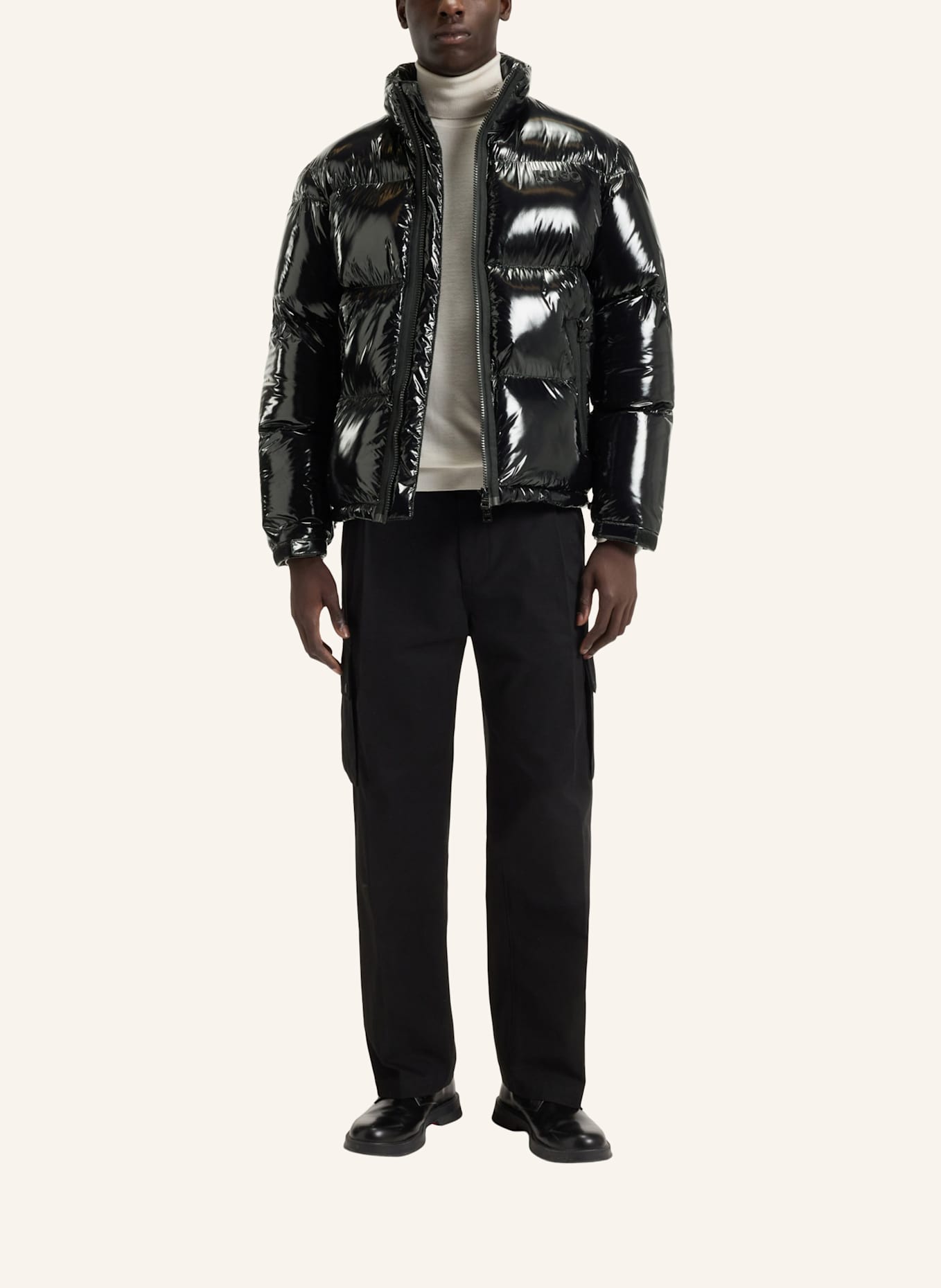 HUGO Casual Jacke BIRON2541 Regular Fit: SCHWARZ