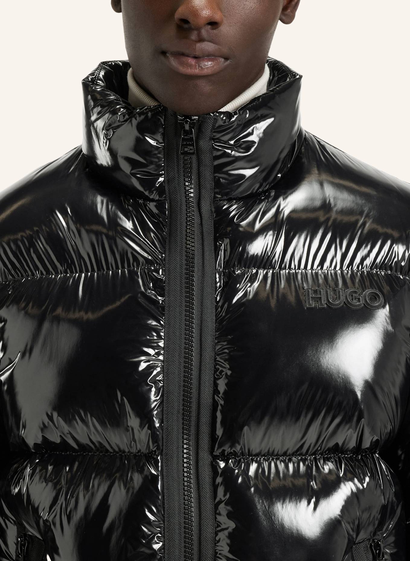 HUGO Casual Jacke BIRON2541 Regular Fit: SCHWARZ