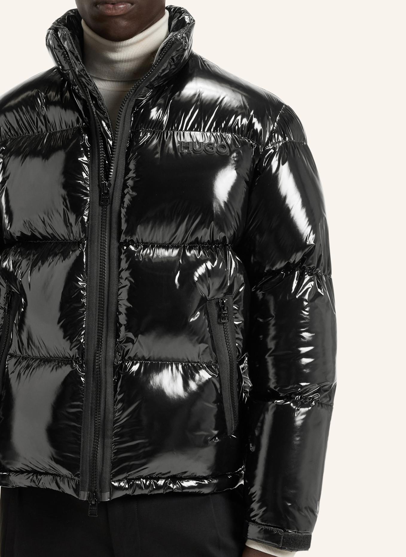 HUGO Casual Jacke BIRON2541 Regular Fit: SCHWARZ