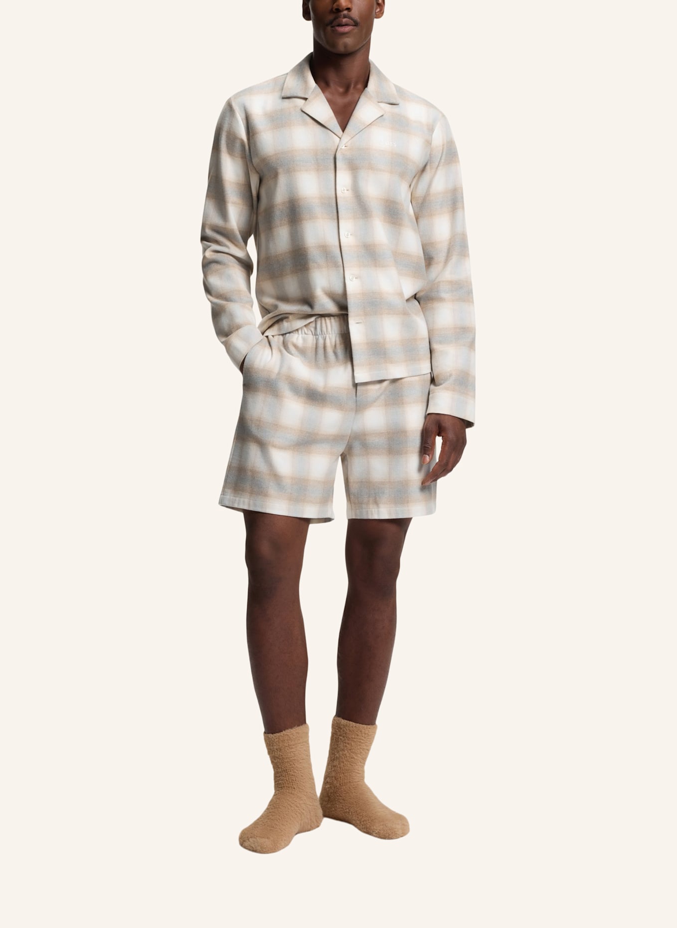 BOSS Pyjamas Unterteil WINTER WHITE SHORTS: WEISS