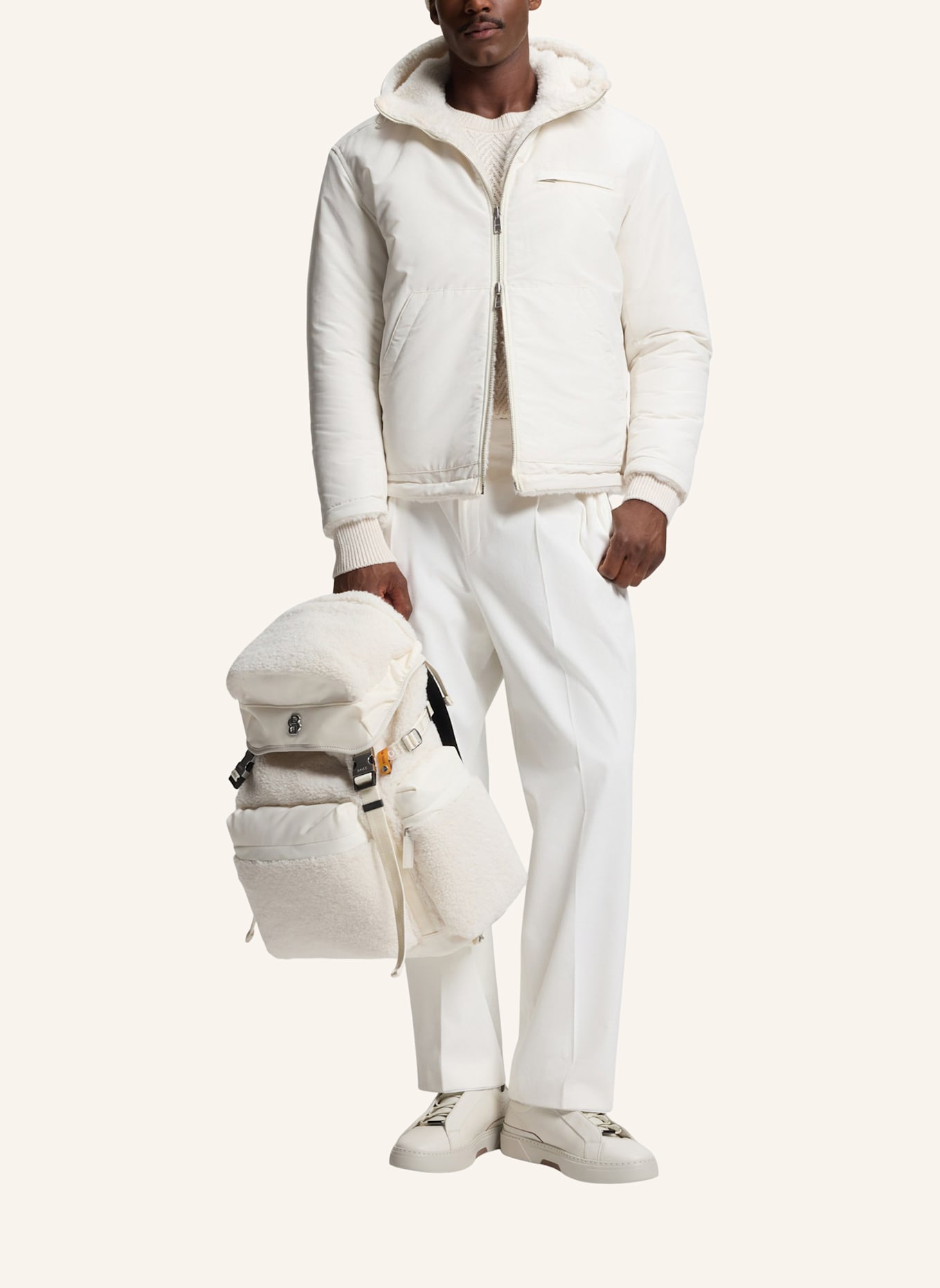 BOSS Rucksack B_ICON BOSS X STEIFF: WEISS