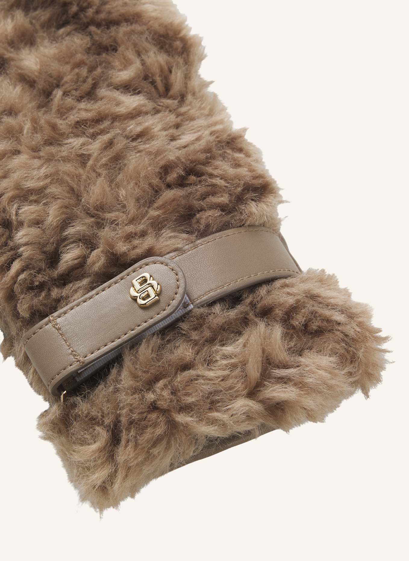 BOSS Lederhandschuhe YOSIE-F-SH: BRAUN