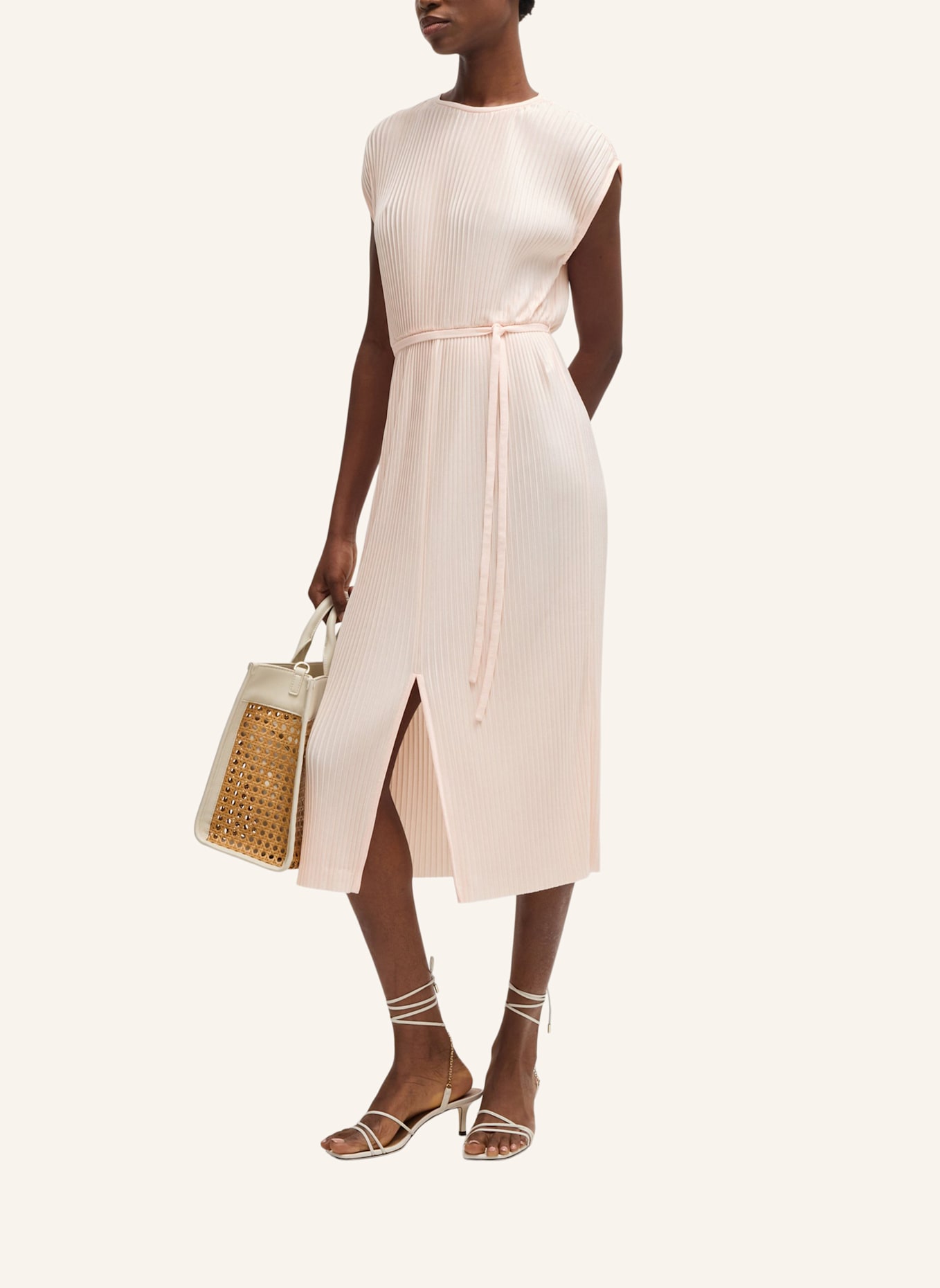 BOSS Jersey-Kleid EMAURA Regular Fit: HELLROSA