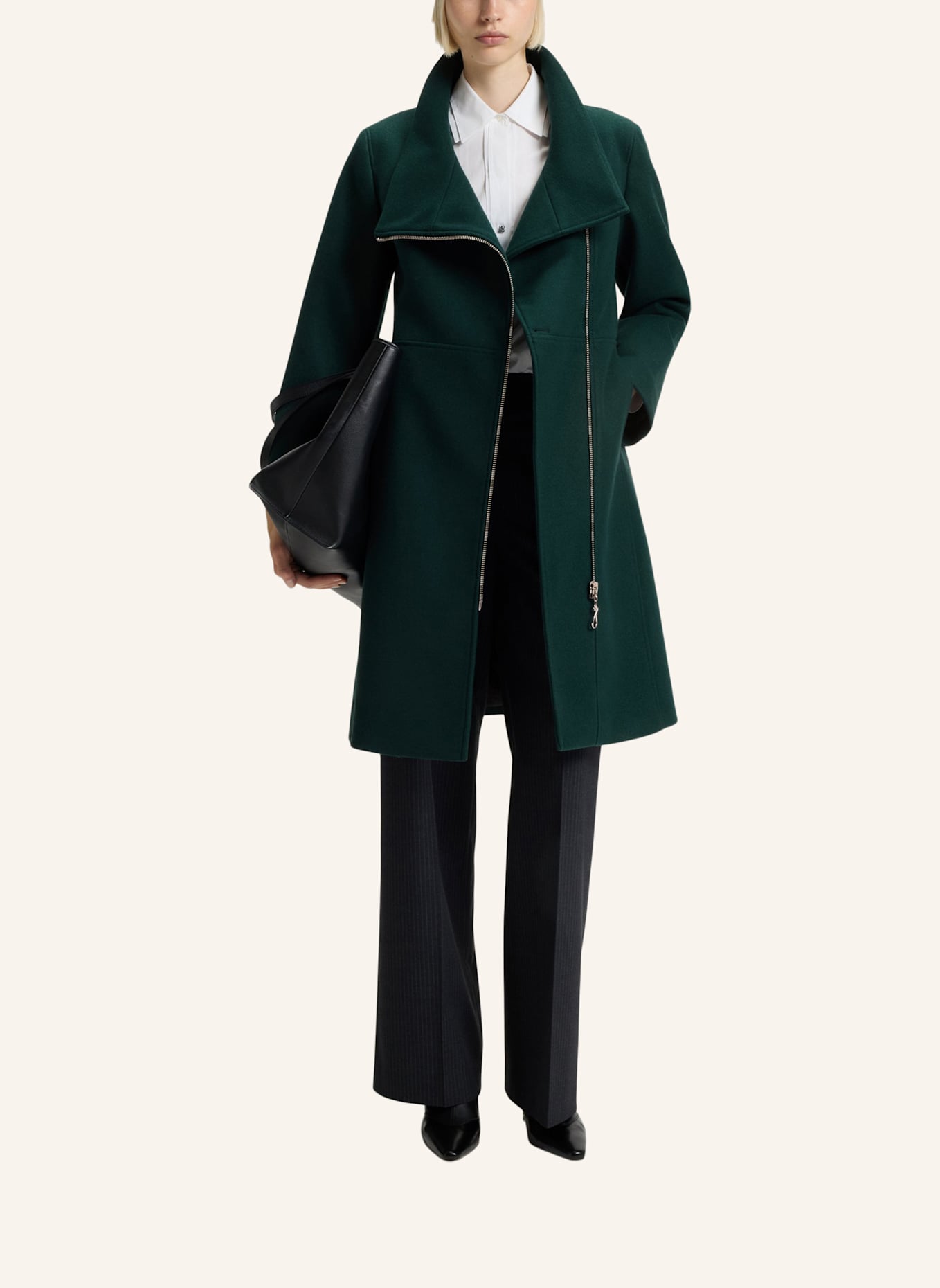 HUGO Mantel: DUNKELGRÜN