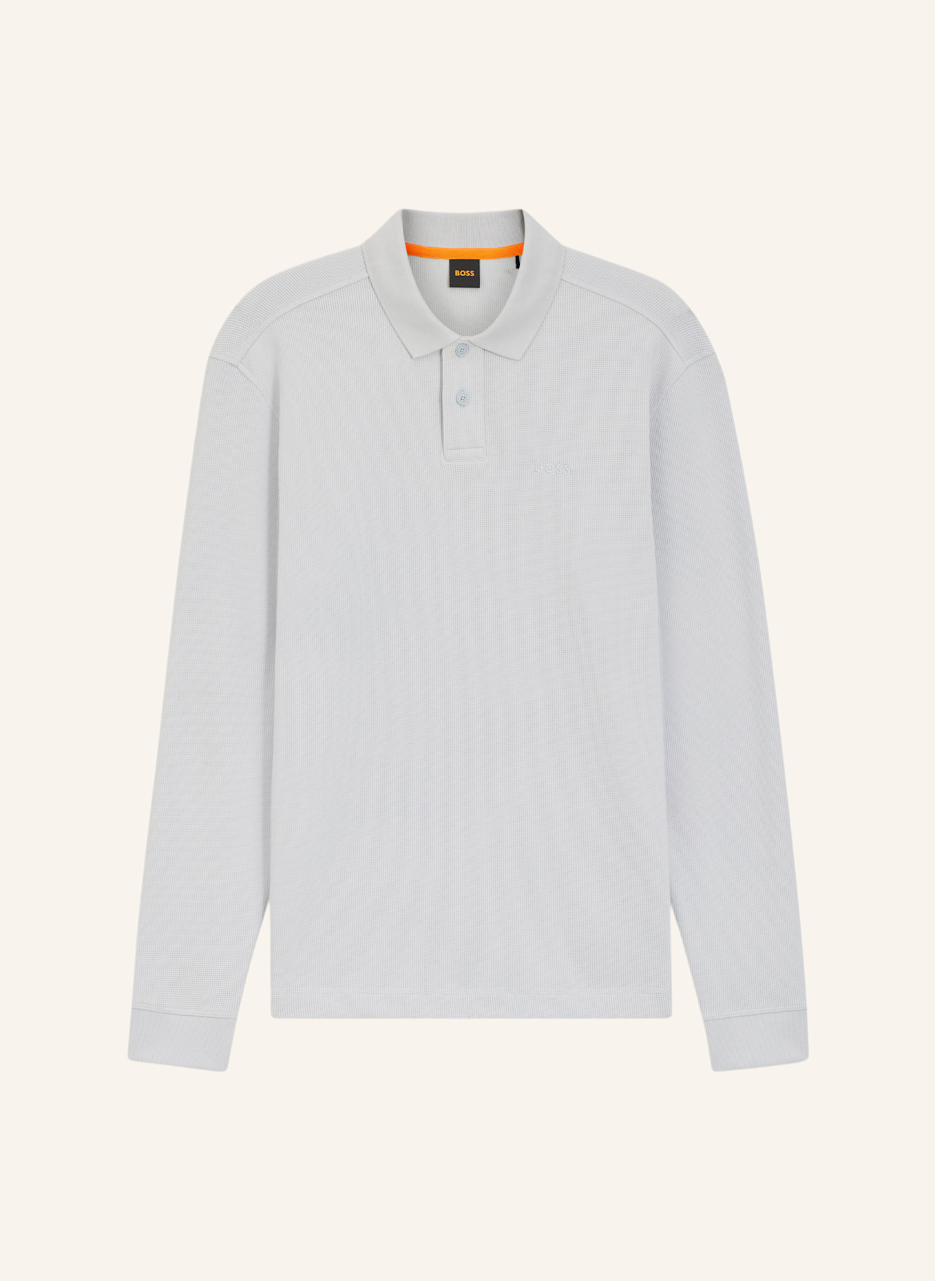 BOSS Piqué-Poloshirt PETE Regular Fit: HELLGRAU