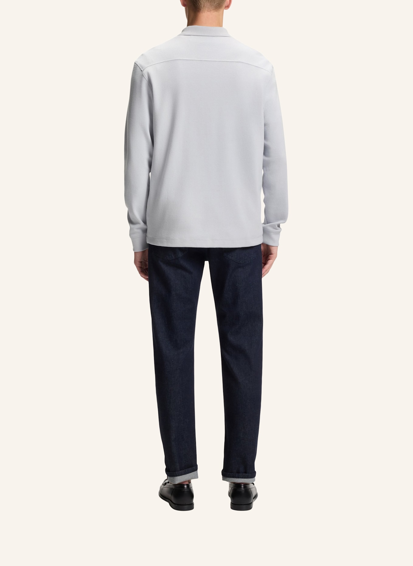 BOSS Piqué-Poloshirt PETE Regular Fit: HELLGRAU