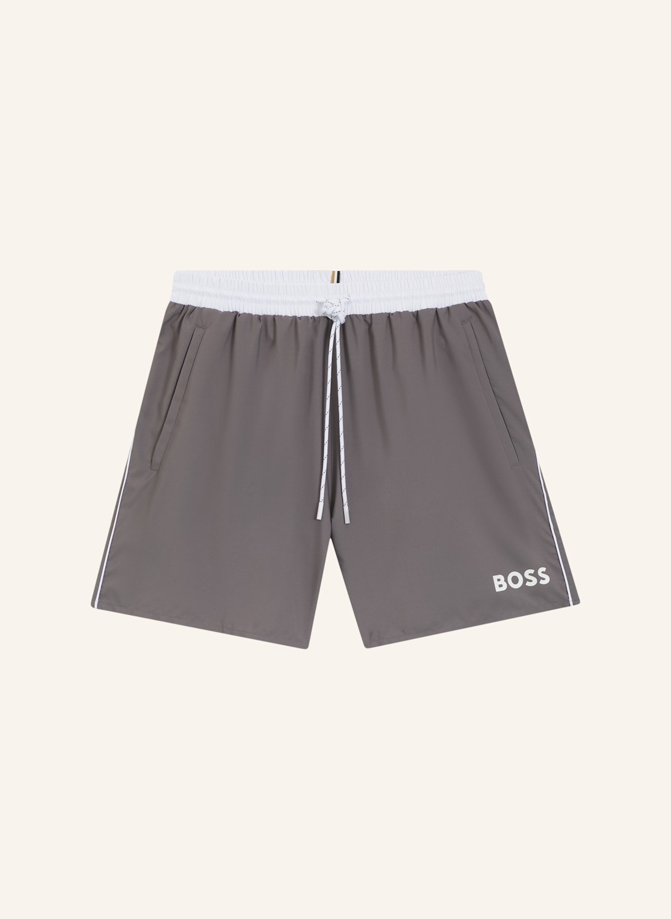 BOSS Badeshorts STARFISH: DUNKELGRAU
