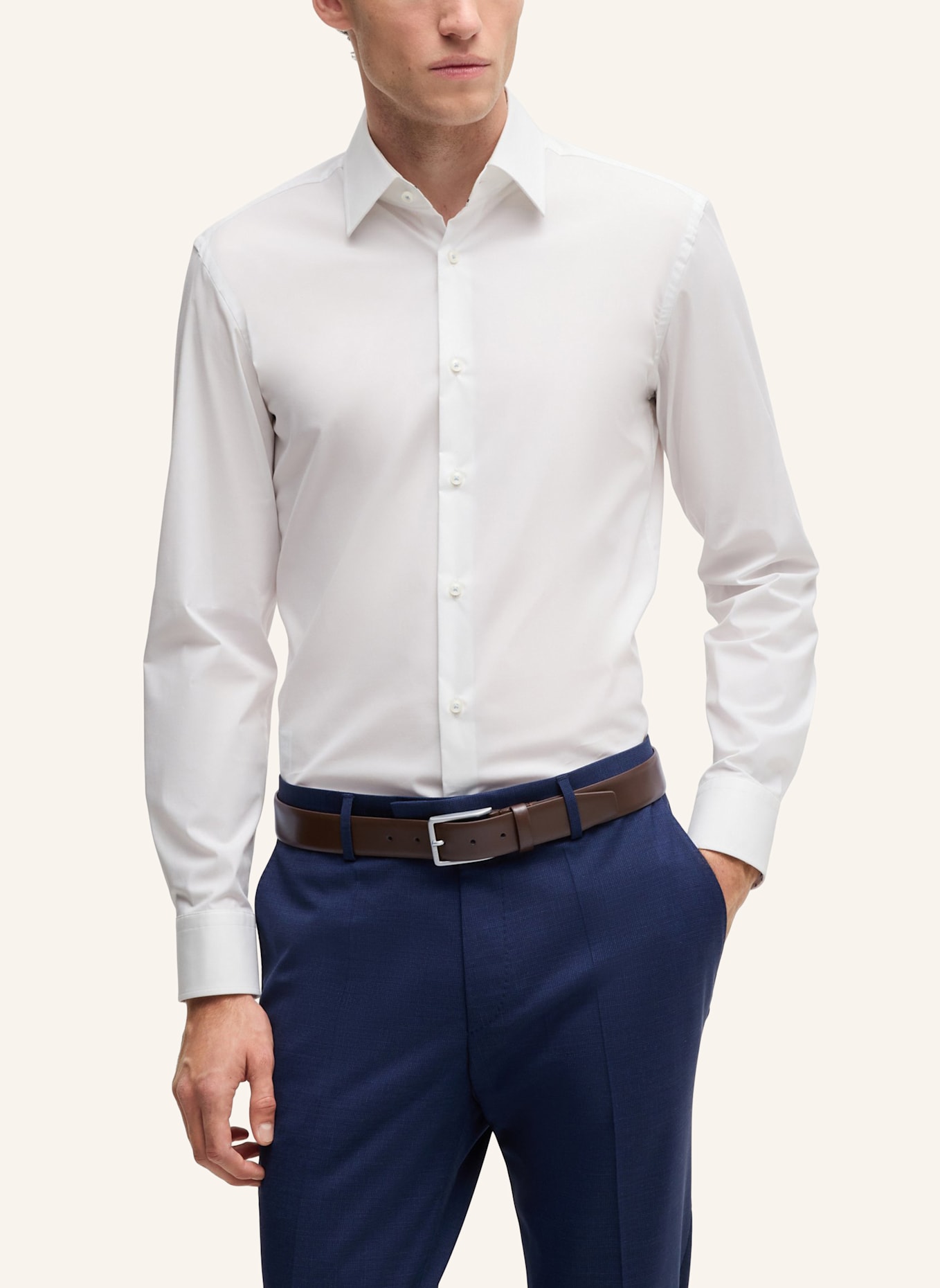 BOSS Business Gürtel ERMAN-L_SZ35: BRAUN