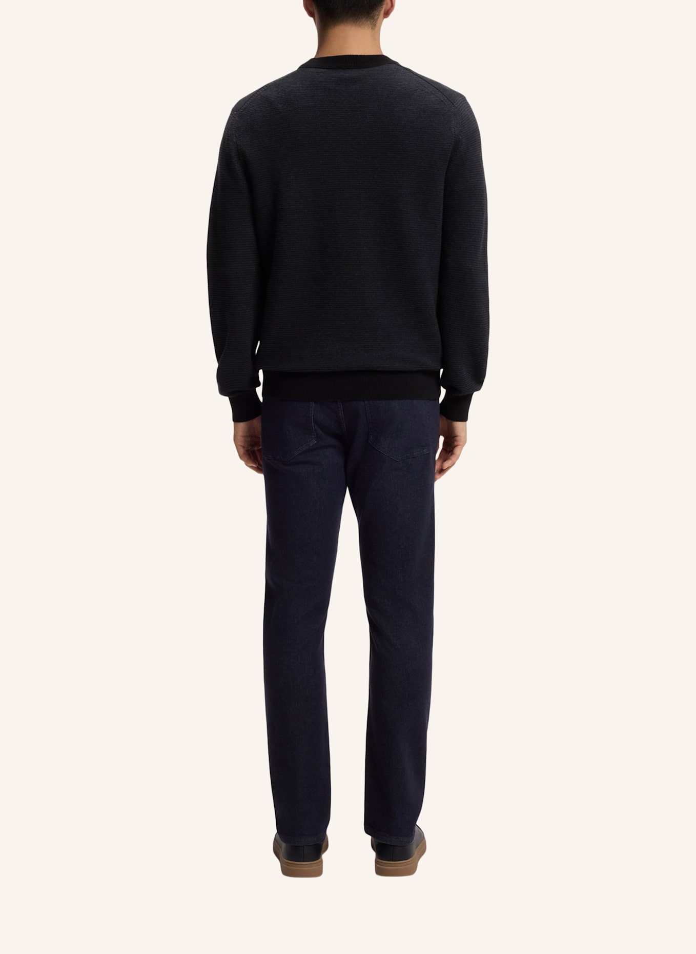 BOSS Pullover ASPOKI Regular Fit: SCHWARZ