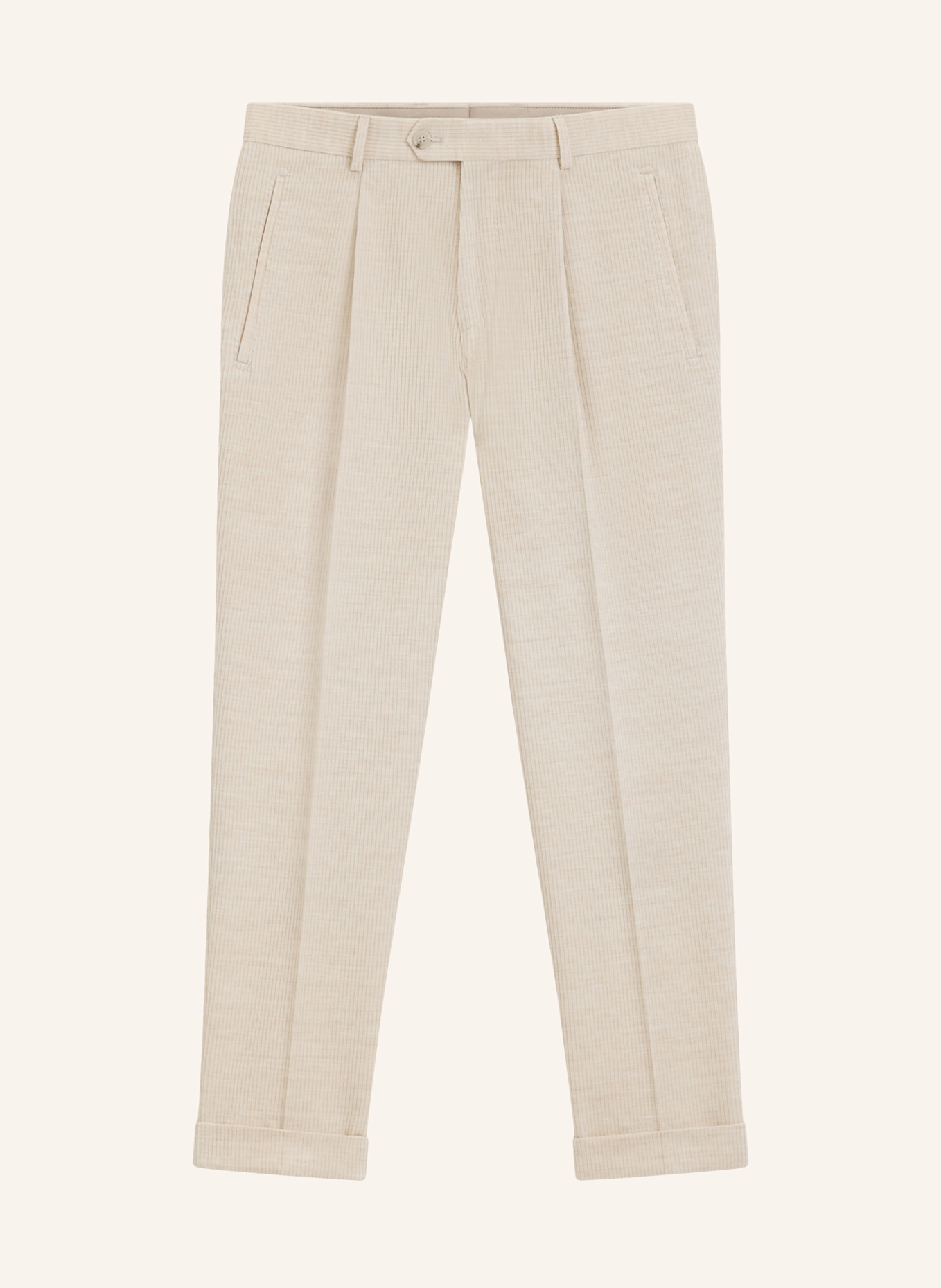 BOSS Business Hose L-PEET-PLEAT-241 Relaxed Fit: BEIGE