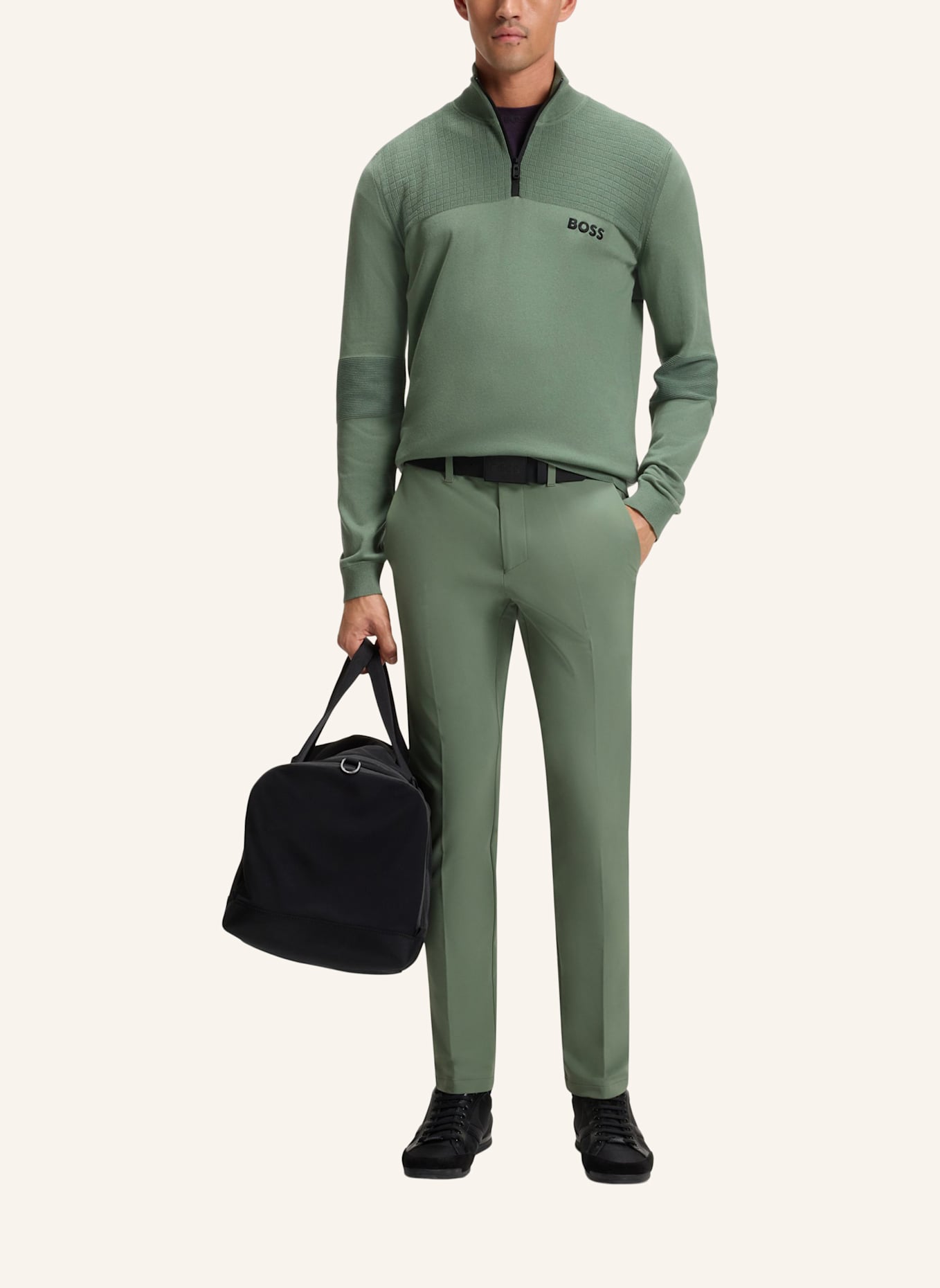 BOSS Chino COMMUTER Slim Fit: HELLGRÜN/ GRÜN