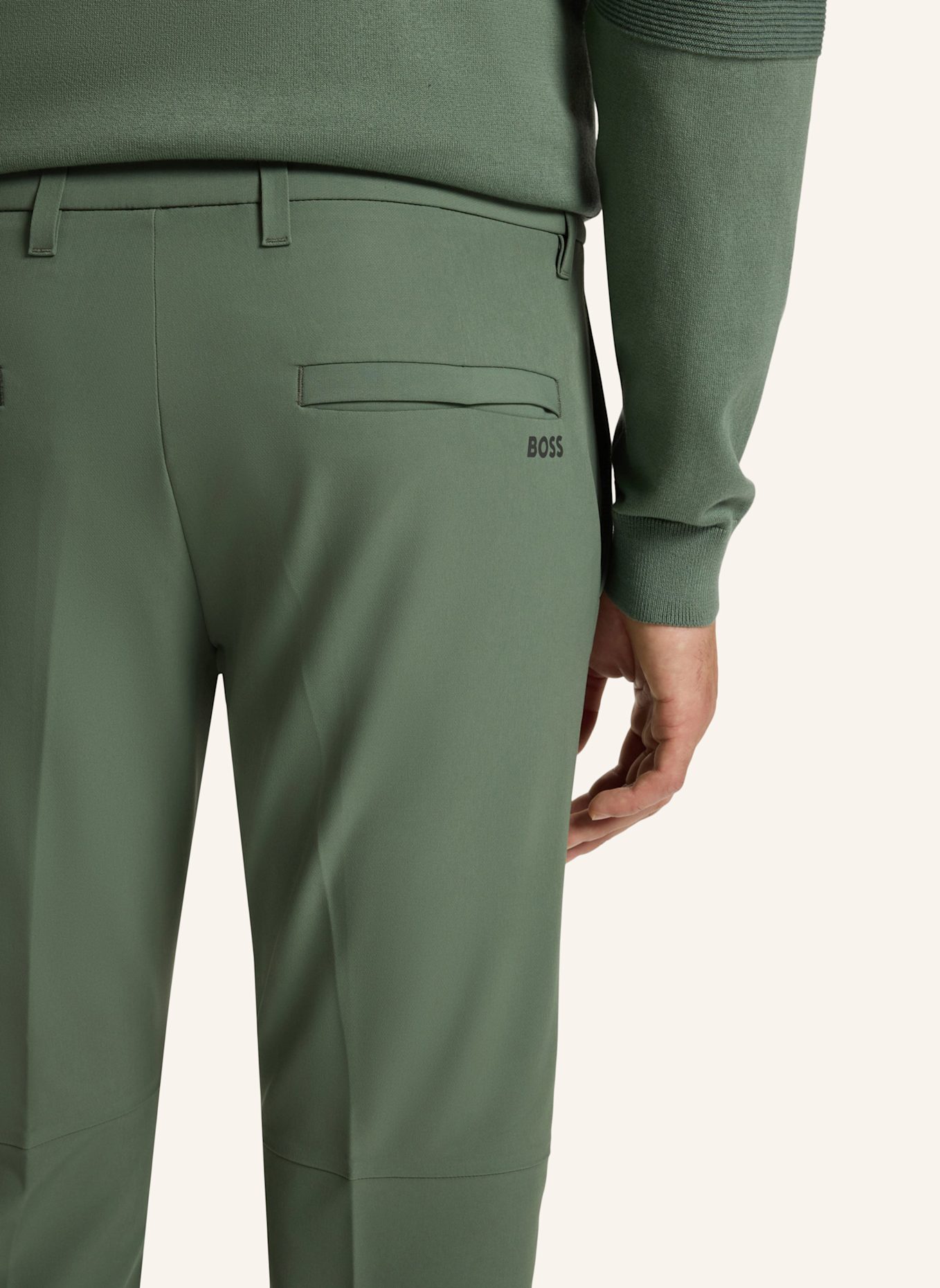 BOSS Chino COMMUTER Slim Fit: HELLGRÜN/ GRÜN