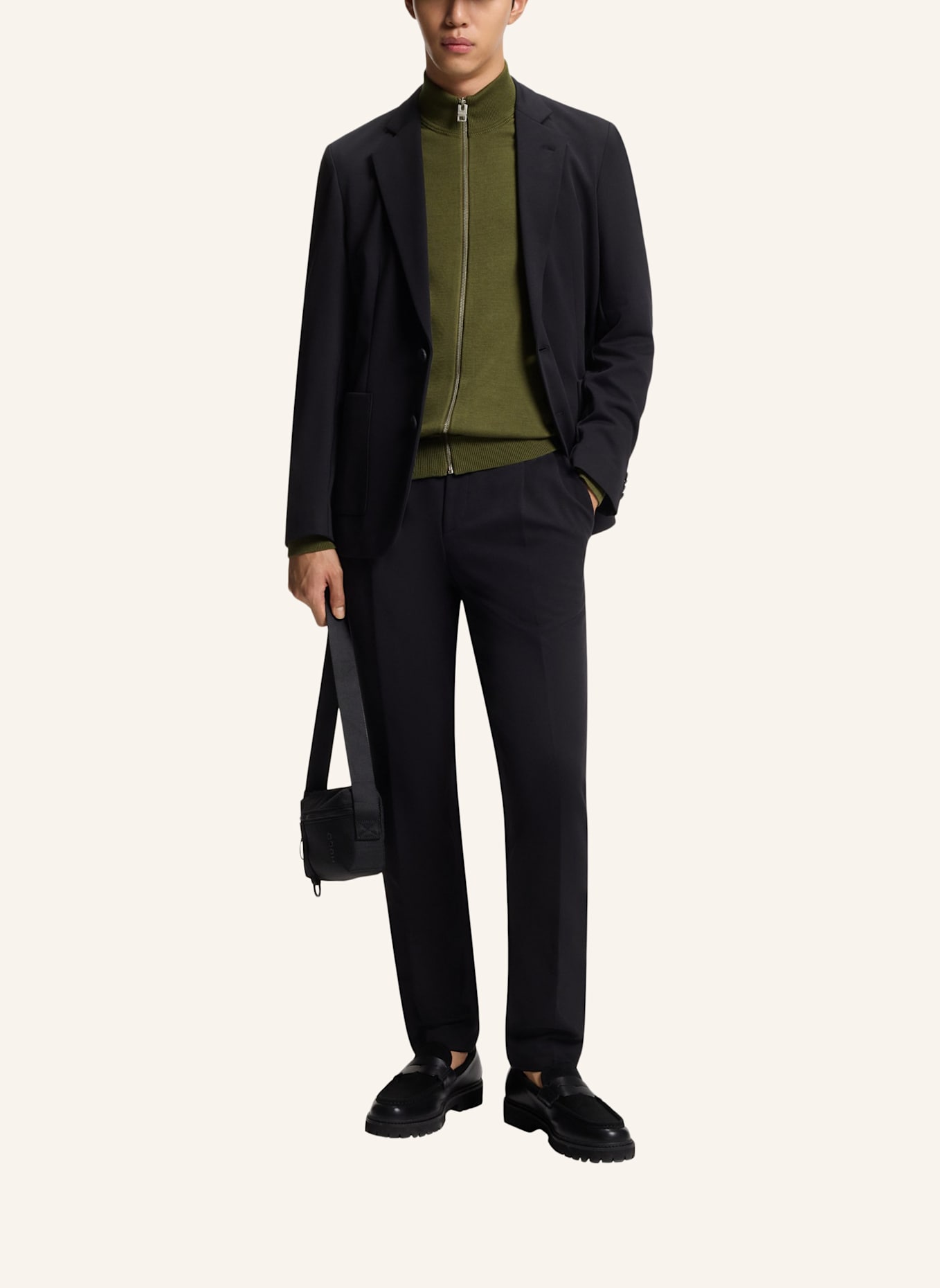 HUGO Casual Jacke SAN JACOMO-C Slim Fit: HELLGRÜN