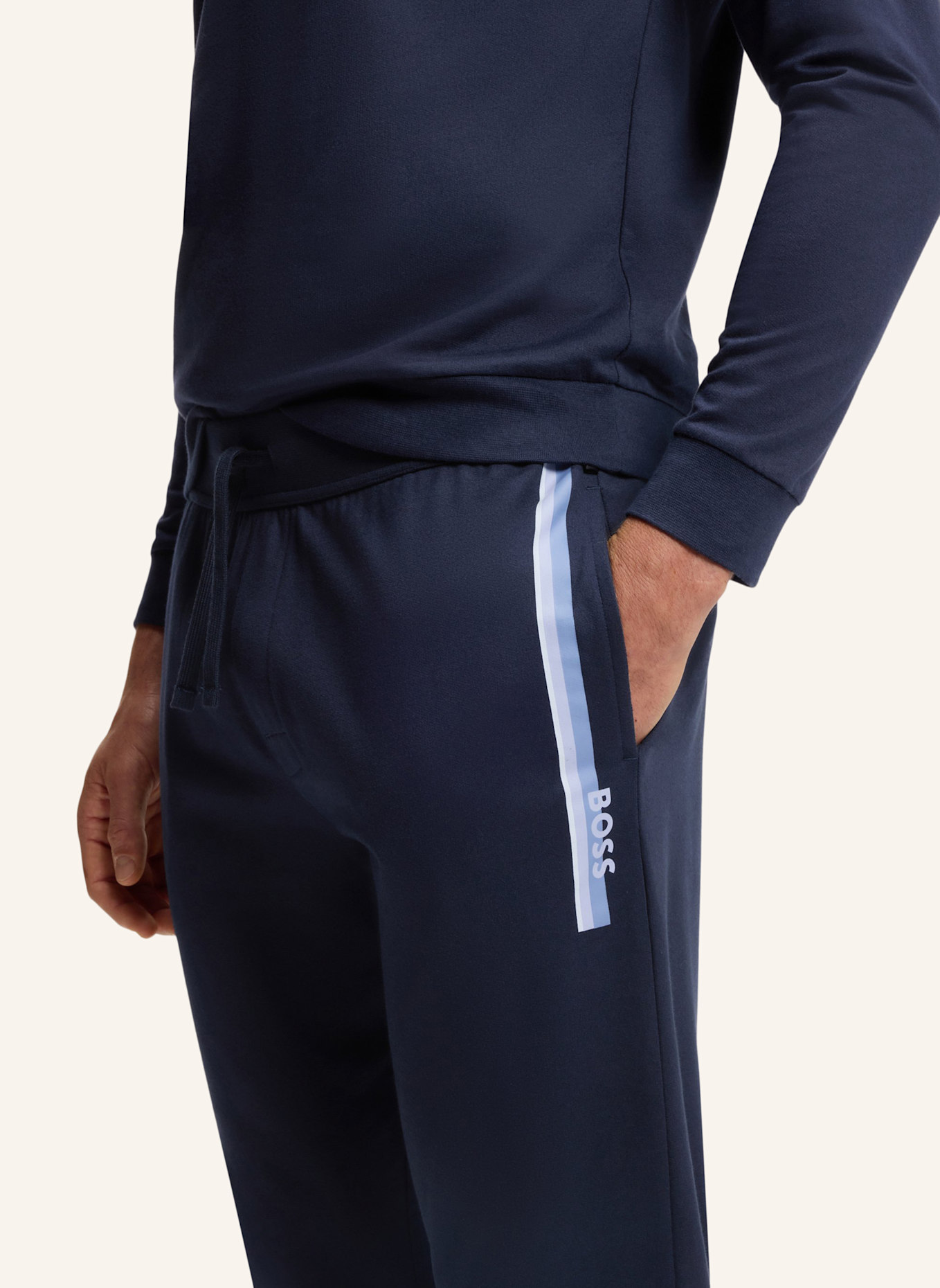 BOSS Loungewear Unterteil AUTHENTIC PANTS: DUNKELBLAU