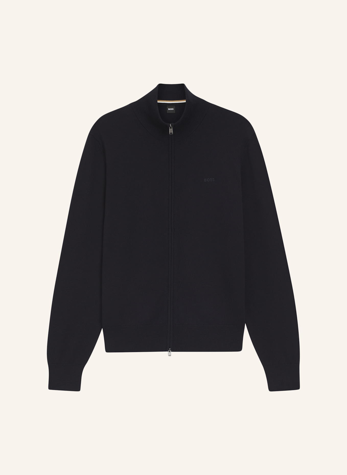 BOSS Strickjacke UPALANO-L Regular Fit: DUNKELBLAU